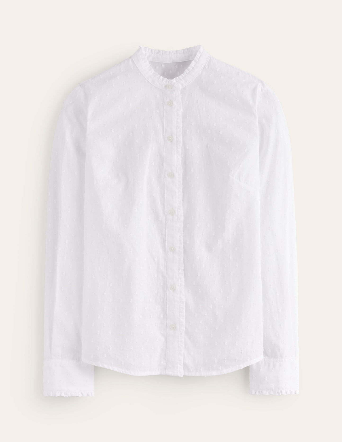 Chemise Phoebe en coton-Dobby blanc