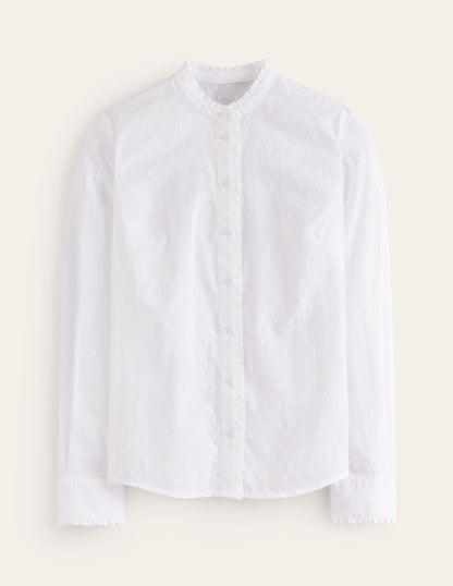 Chemise Phoebe en coton-Dobby blanc-5