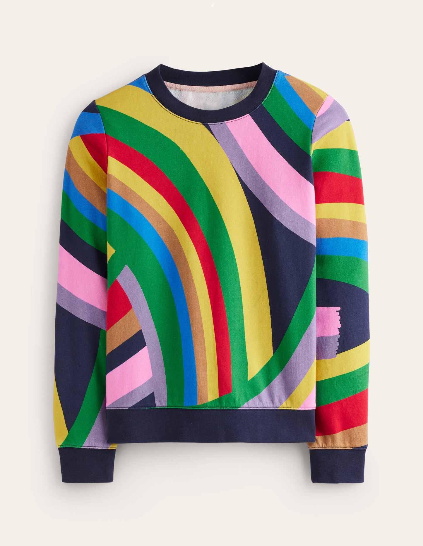 Hannah Sweatshirt mit Print-Bunt, Abstrakter Regenbogen