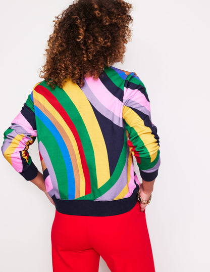 Hannah Sweatshirt mit Print-Bunt, Abstrakter Regenbogen