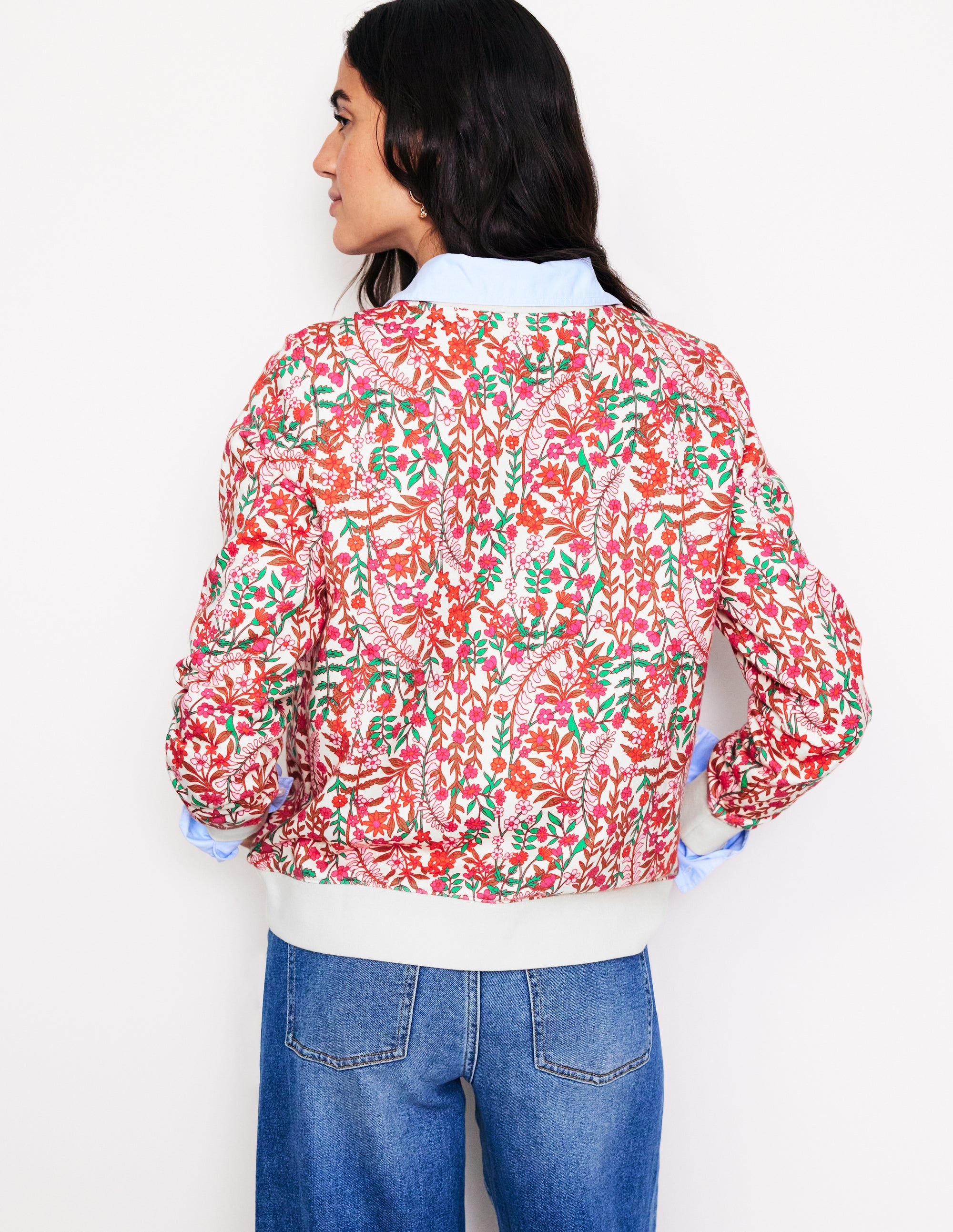 Hannah Sweatshirt mit Print-Bunt, Laubknospe - Image 3