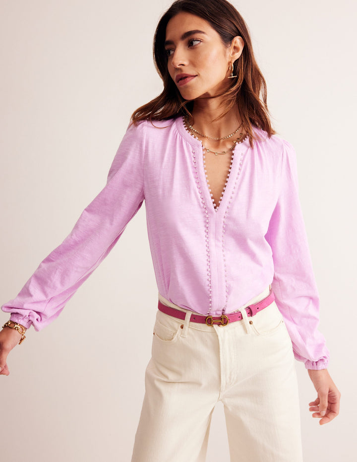 Ali Langärmliges Oberteil mit Bommeln-Black