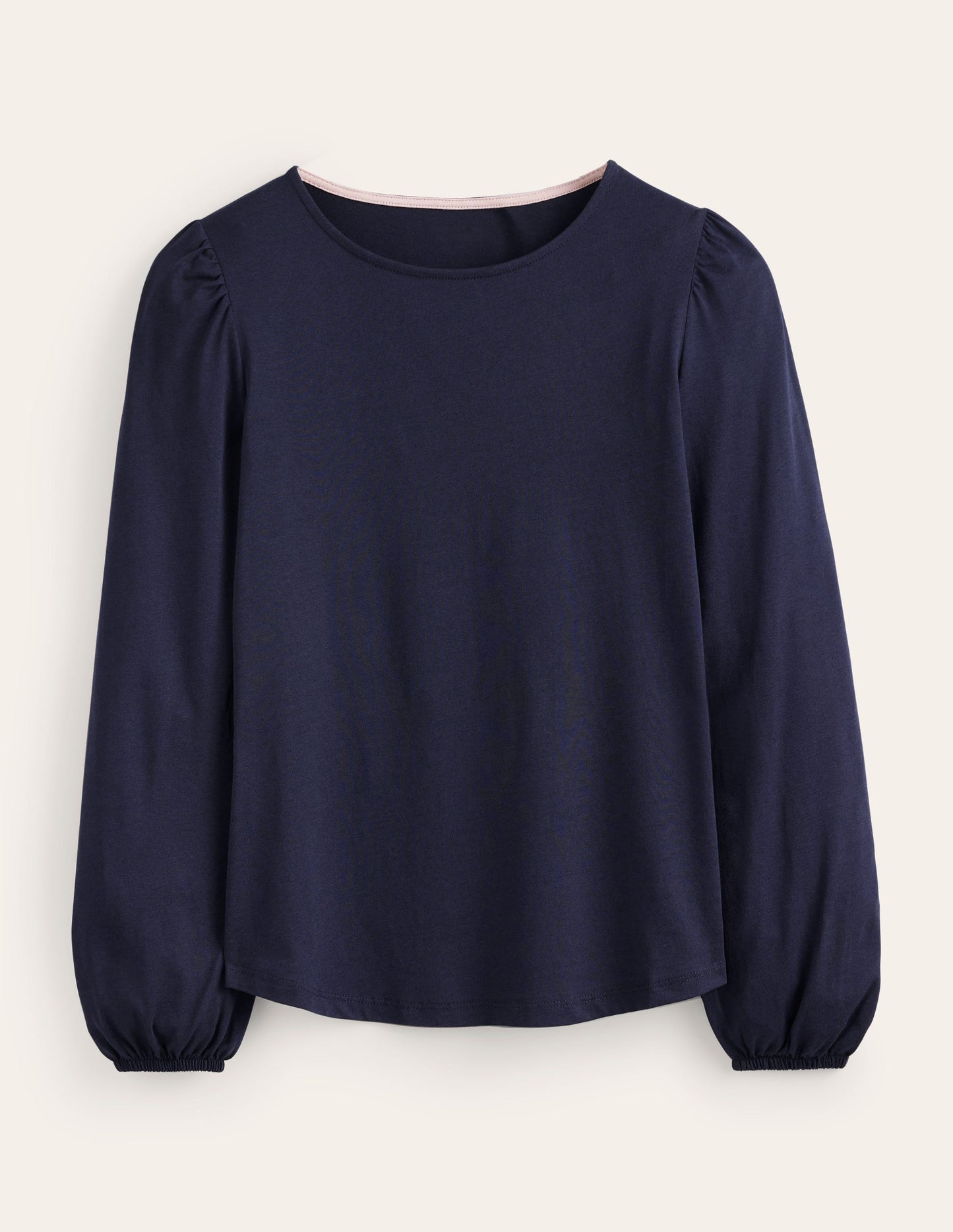 Supersoft Long Sleeve Top-Navy