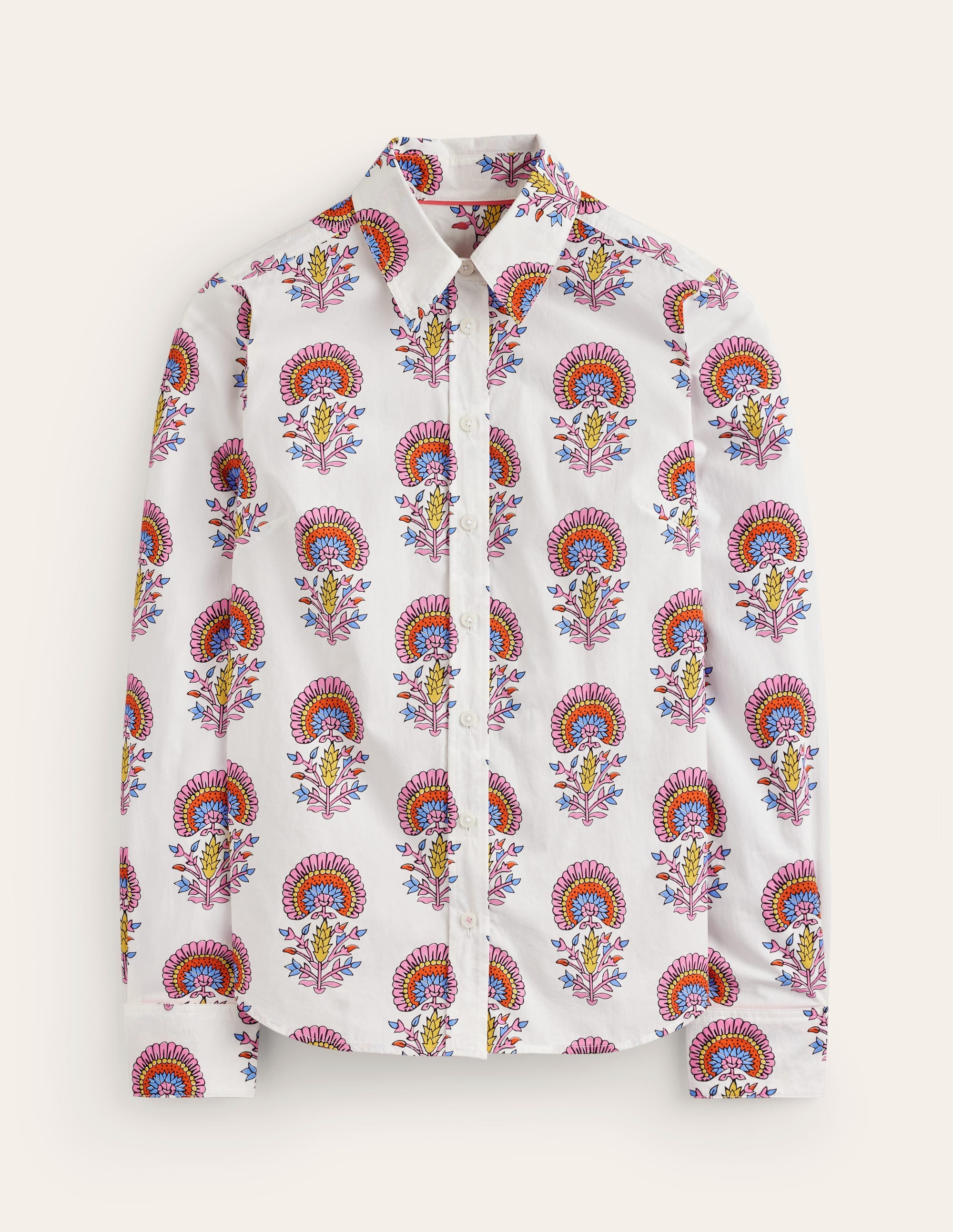 Chemise Sienna en coton-Ivoire, motif Passion Bud - Image 7