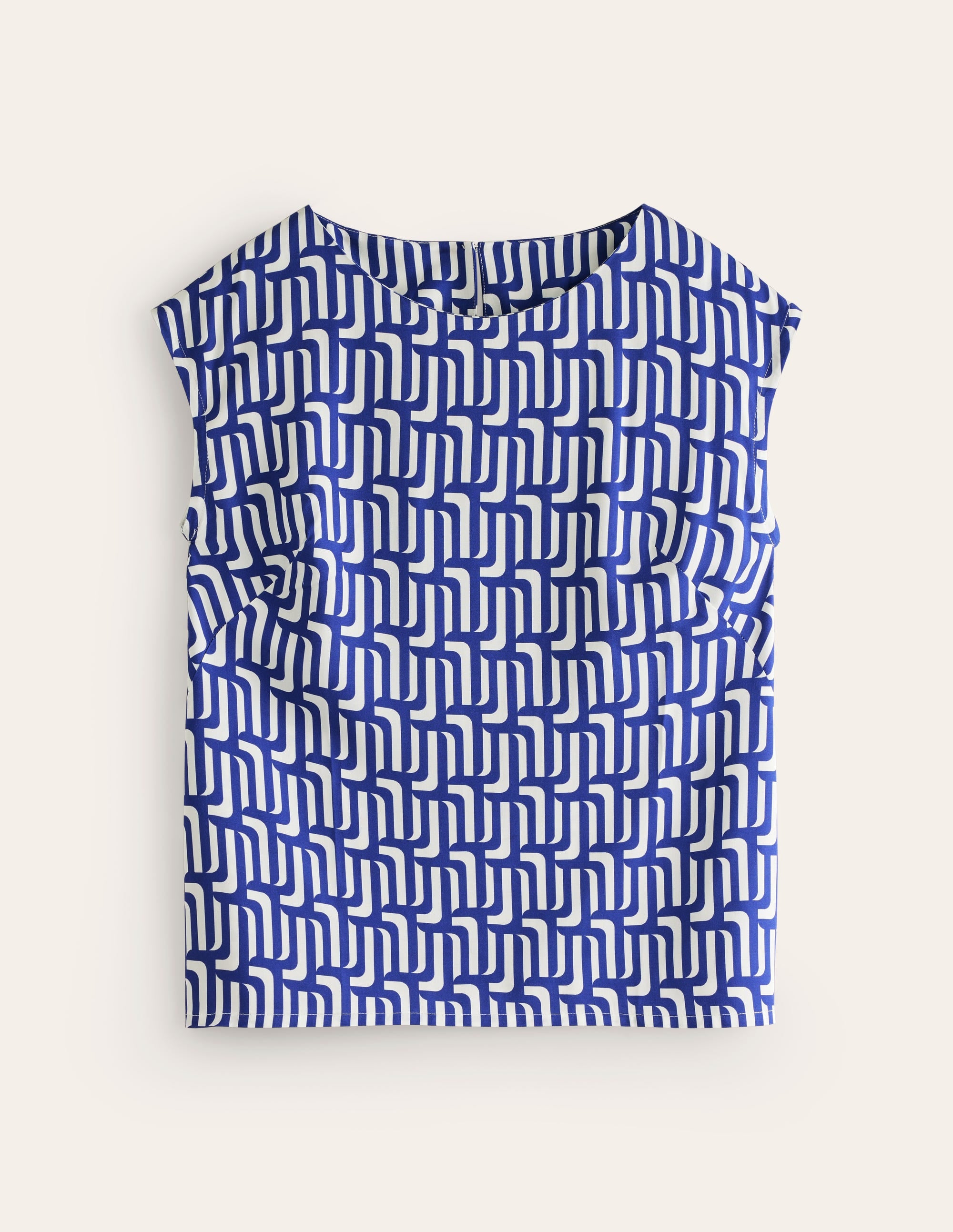 Top moderne-Bleu saphir, motif Falling Geo - Image 5