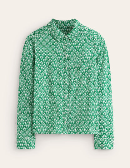 Amelia Jersey-Hemd-Grün, Motiv Trellis Pop-5