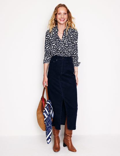 Amelia Jersey-Hemd-Marineblau, Punkte-Cluster-4