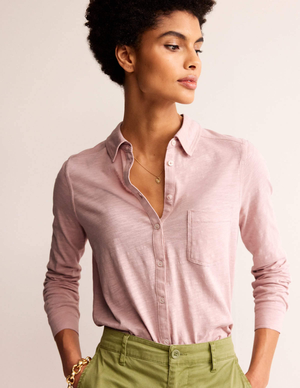Amelia Jersey-Hemd-Milchshake - Image 2