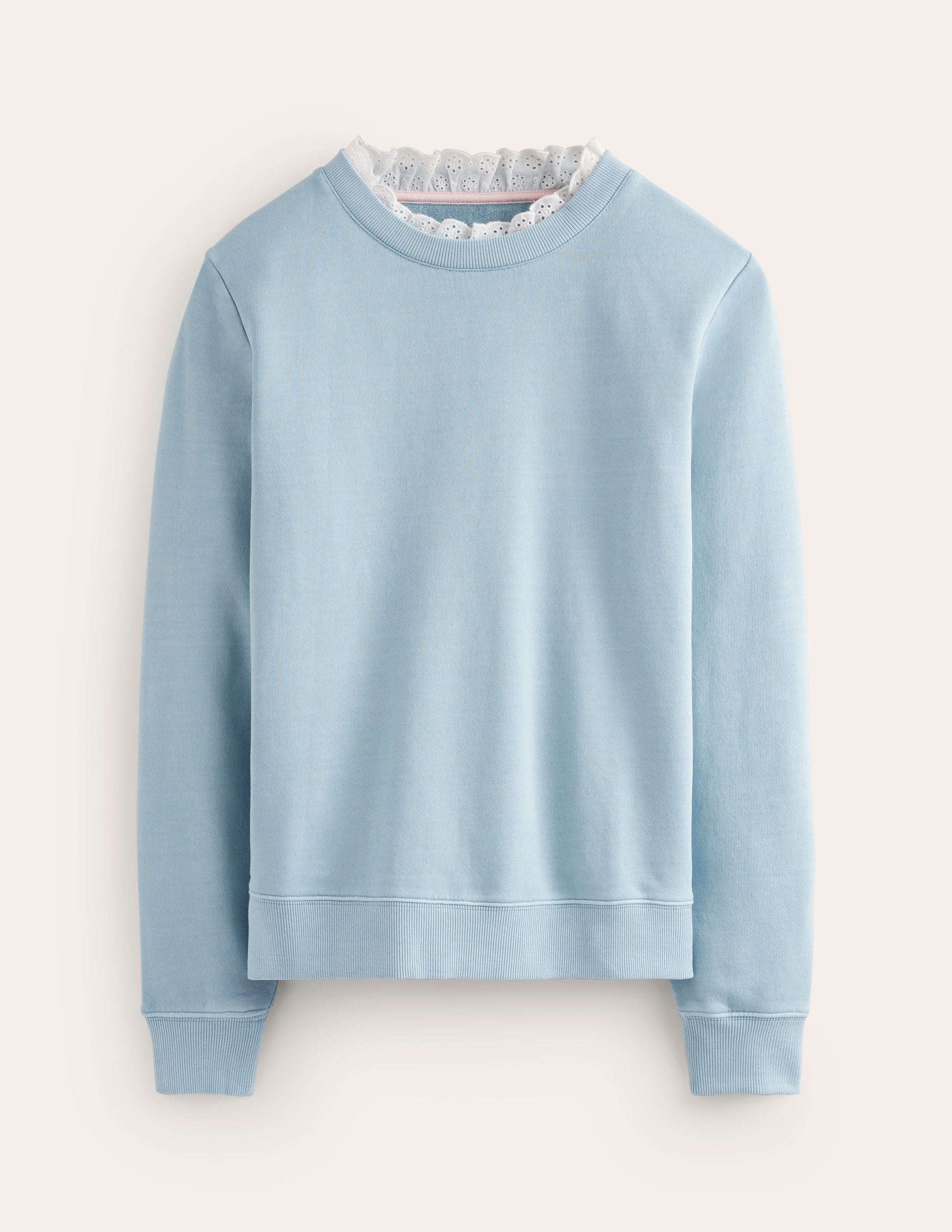 Sweatshirt mit Lochstickerei-Black-5
