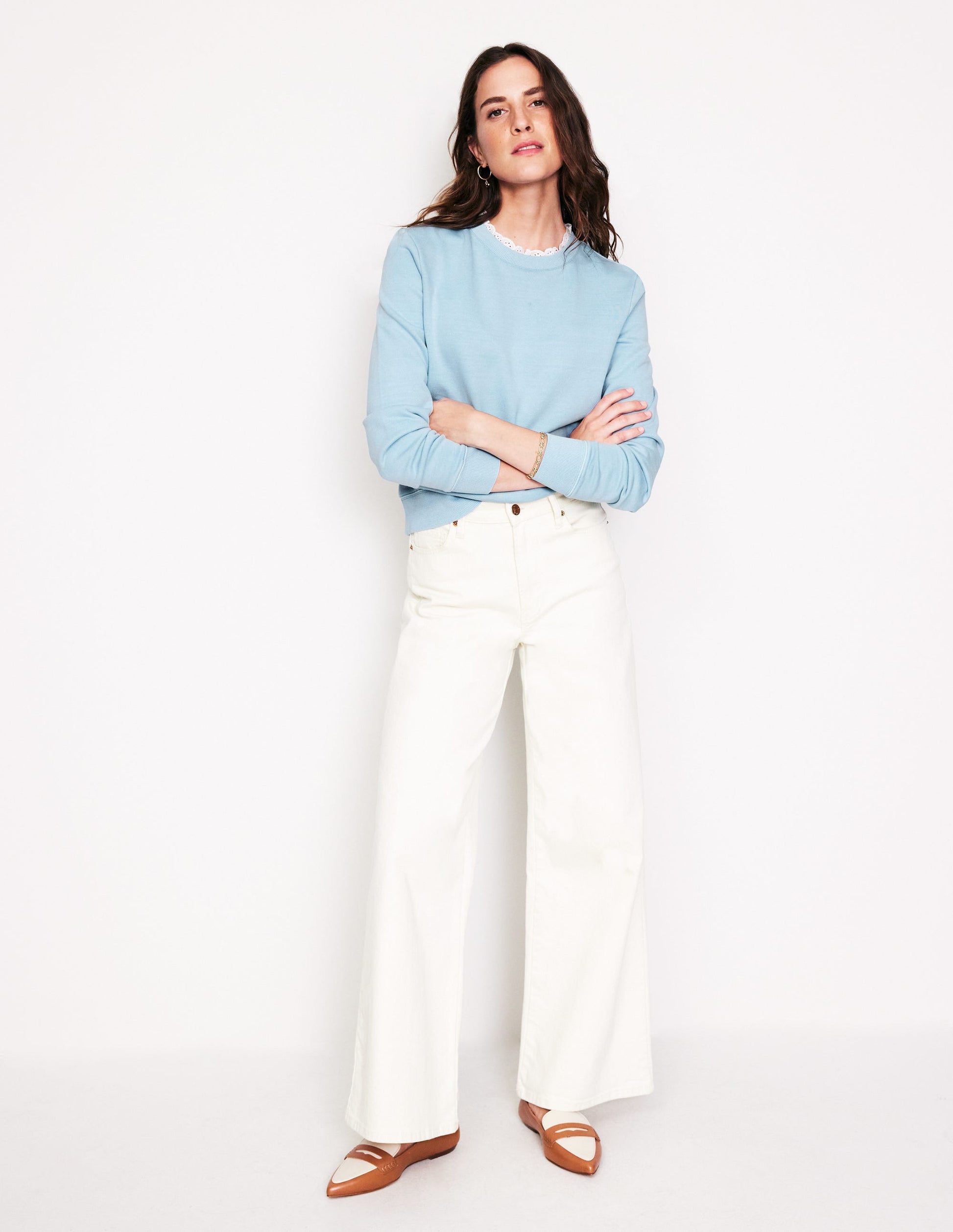 Sweatshirt mit Lochstickerei-Black-4