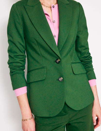 Marylebone Ponte Blazer-Emerald Night