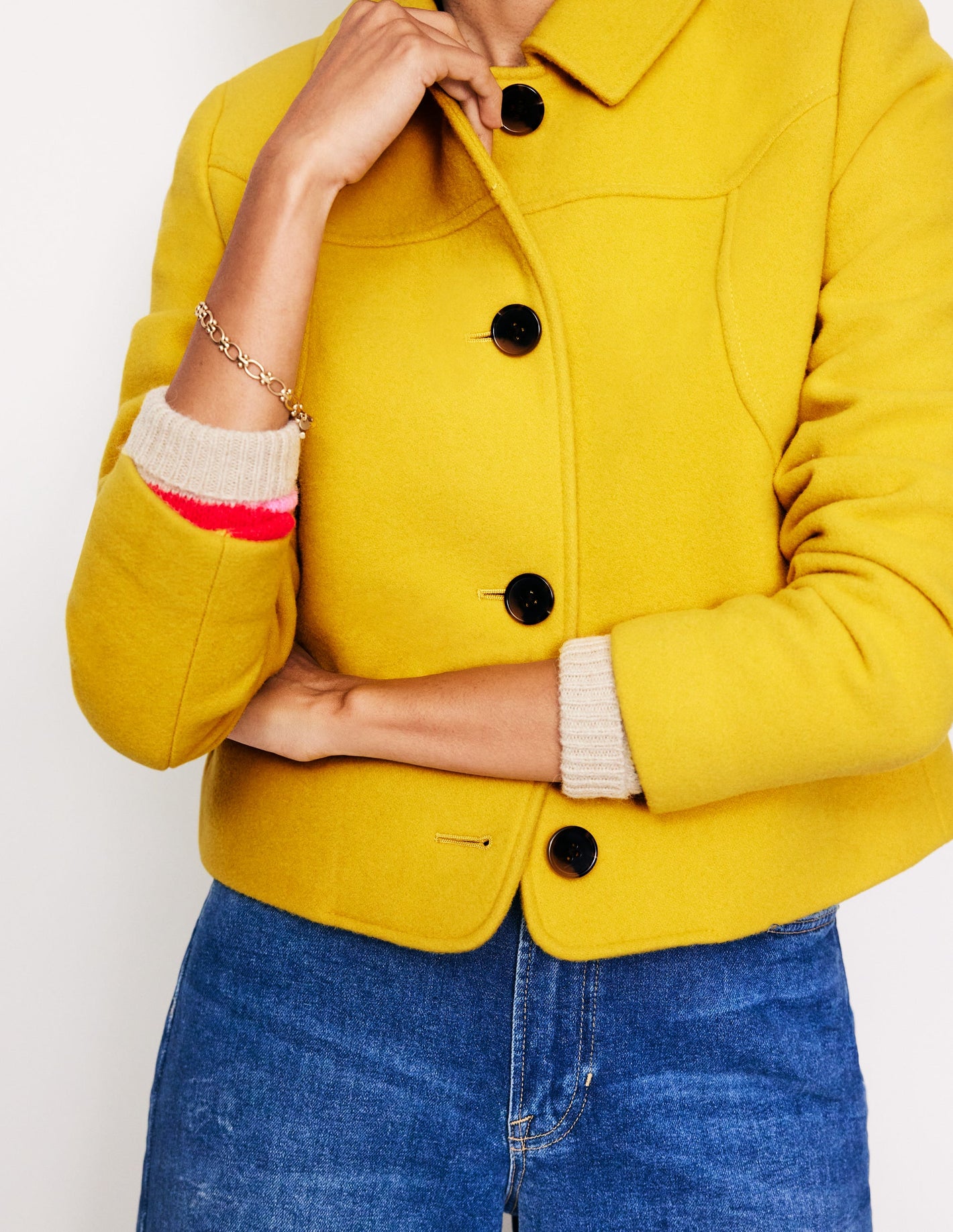 Oxford Melton Jacket-Ceylon Yellow