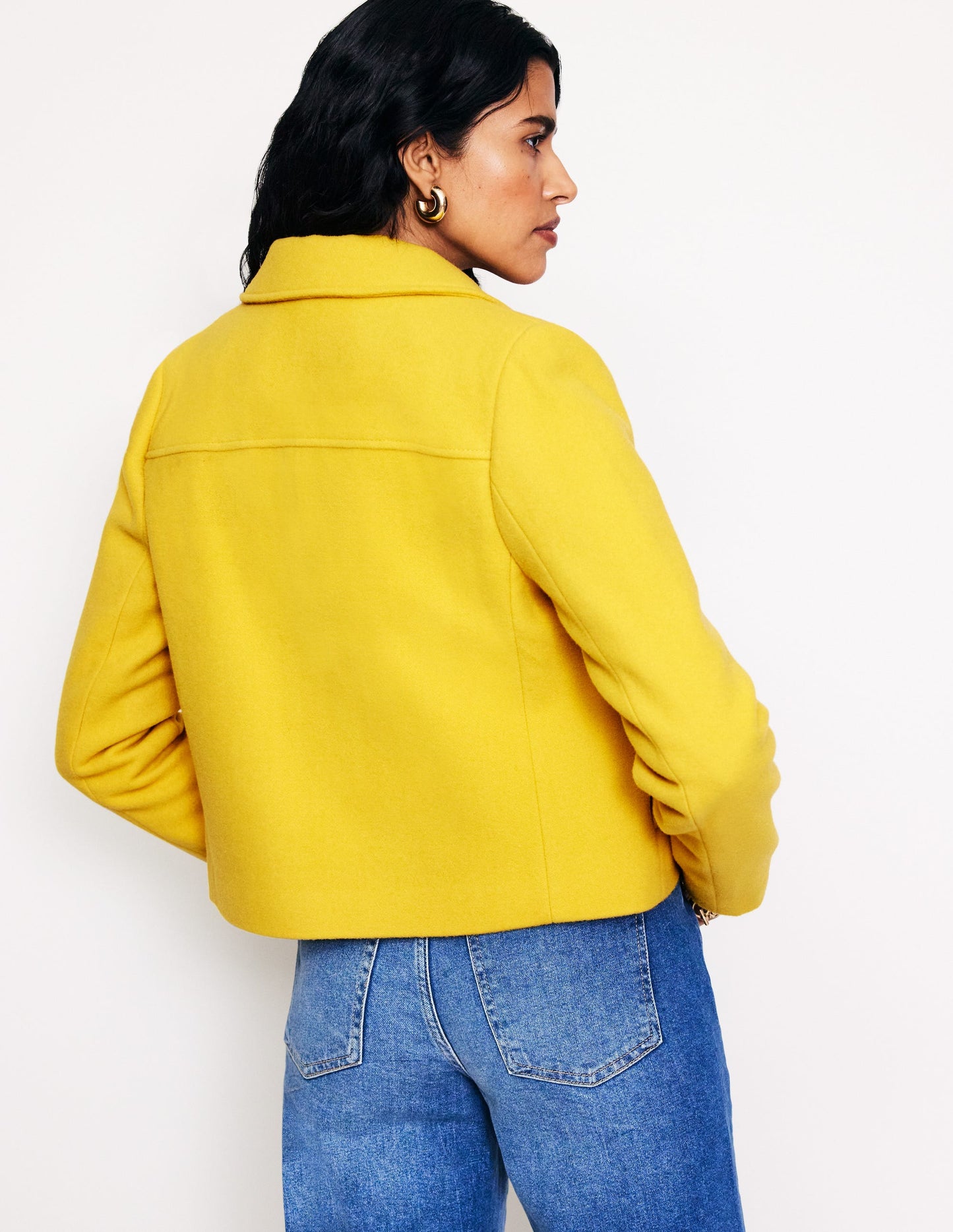 Oxford Melton Jacket-Ceylon Yellow