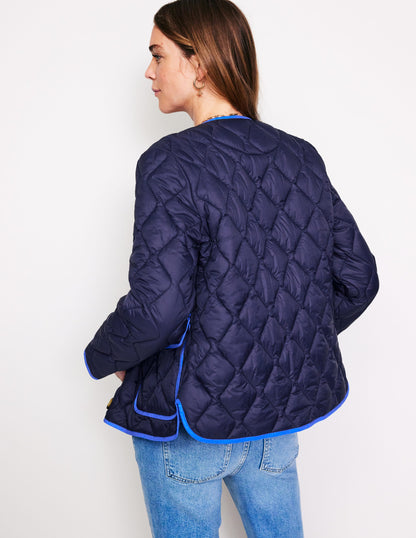 Derby Steppjacke-Marineblau, Tigerauge