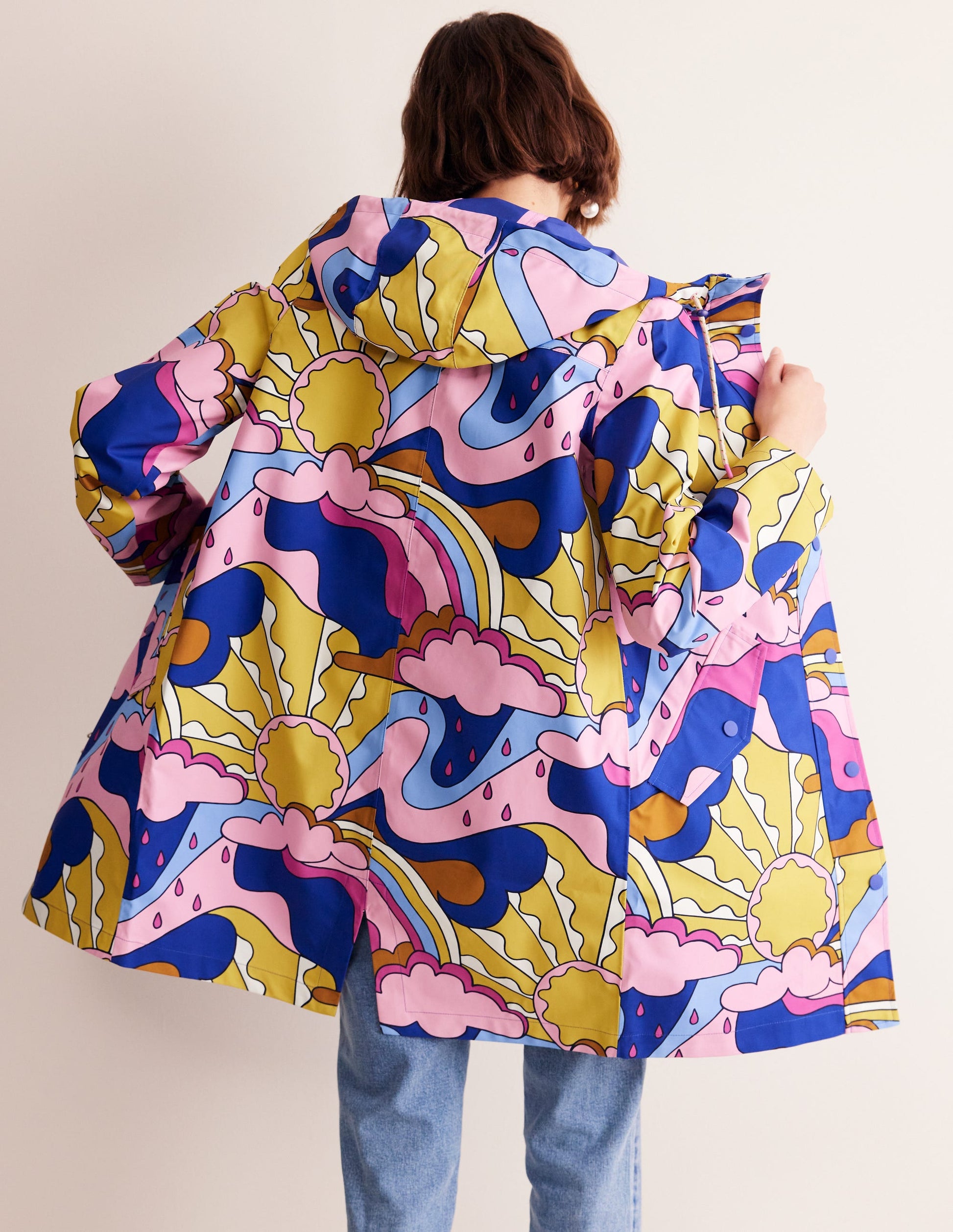 Wells Wasserdichter Mantel mit Kapuze-Punkte-3