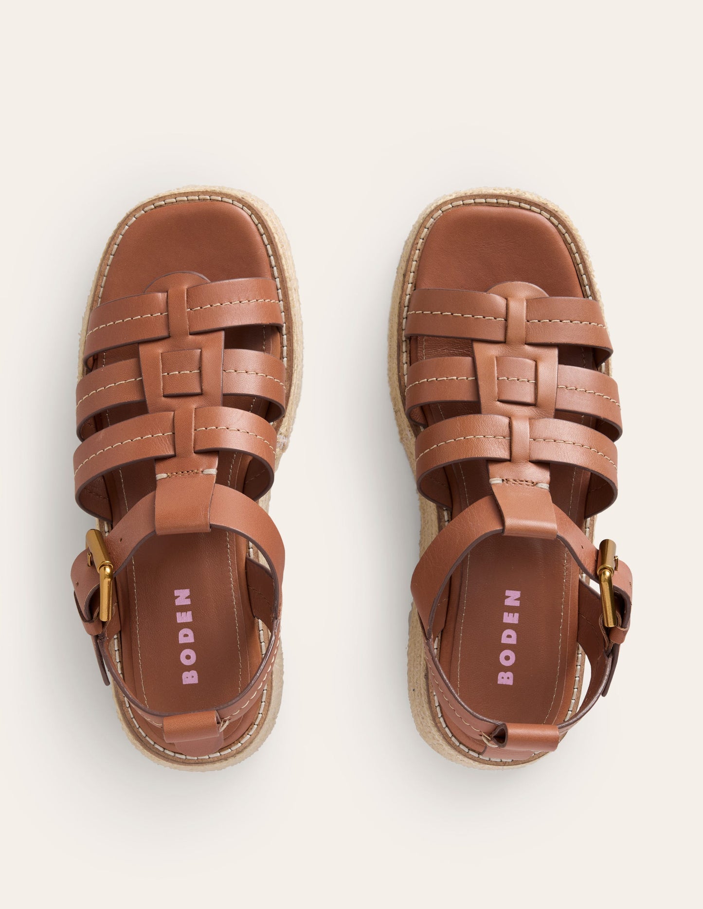 Chunky Fisherman Sandal-Tan