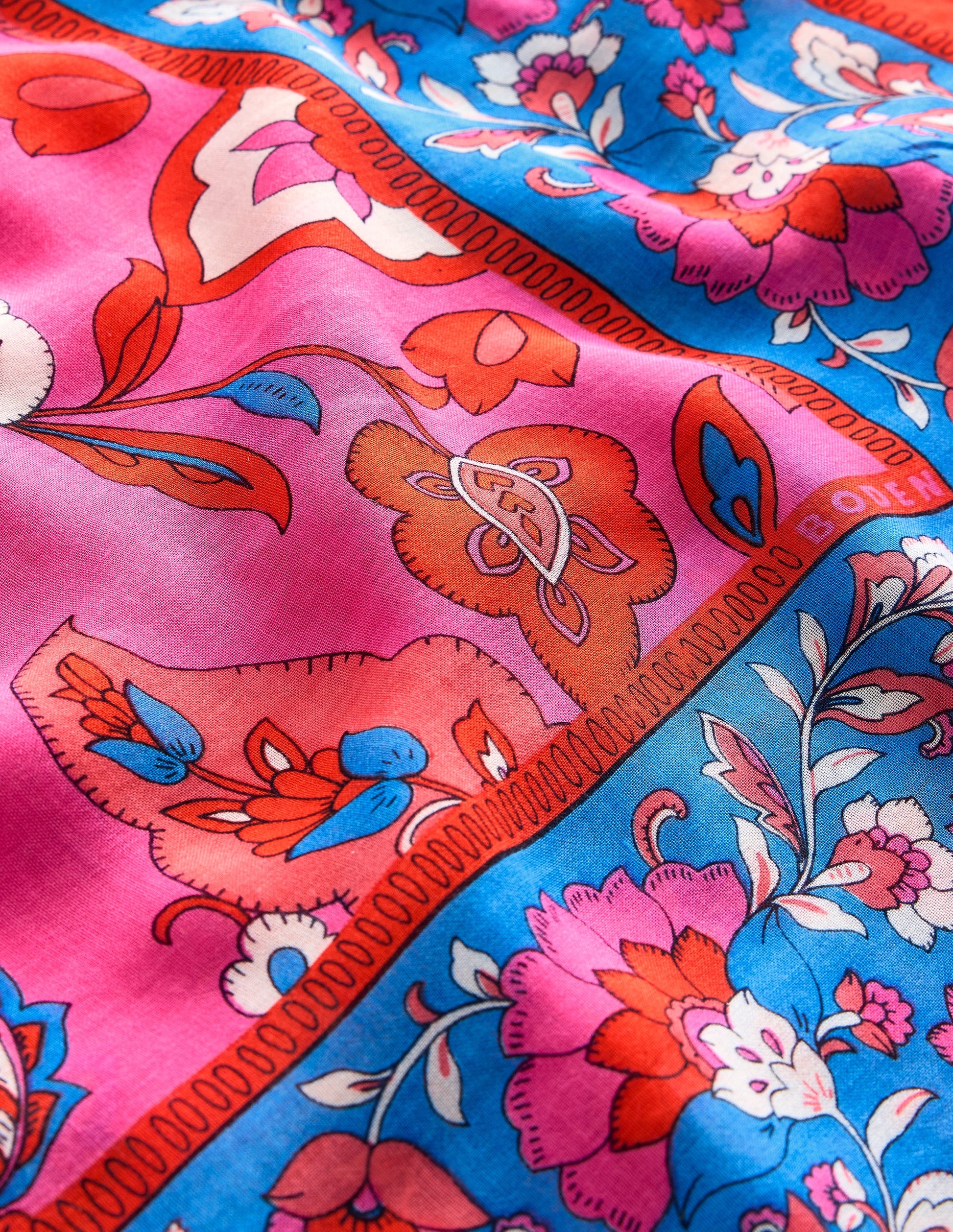 Sarong-Schal mit Muster-Partypink, Floraler Zweig-4