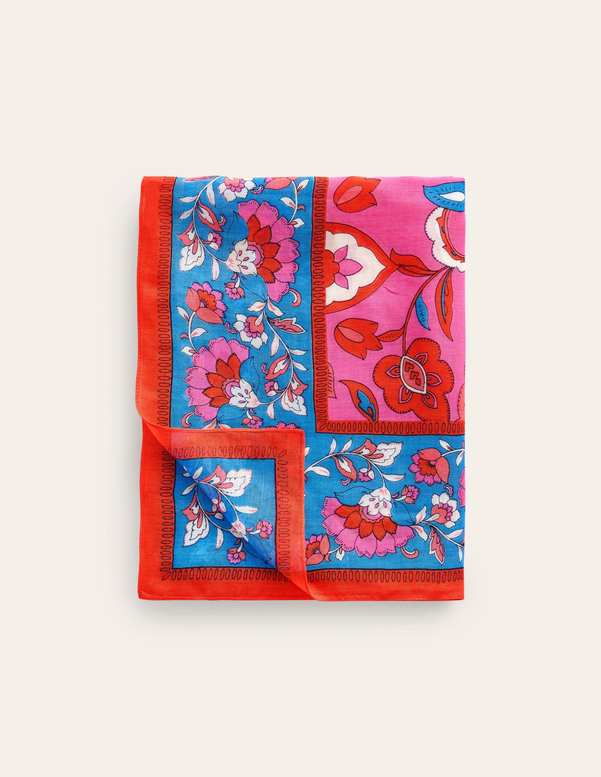 Sarong-Schal mit Muster-Partypink, Floraler Zweig-3