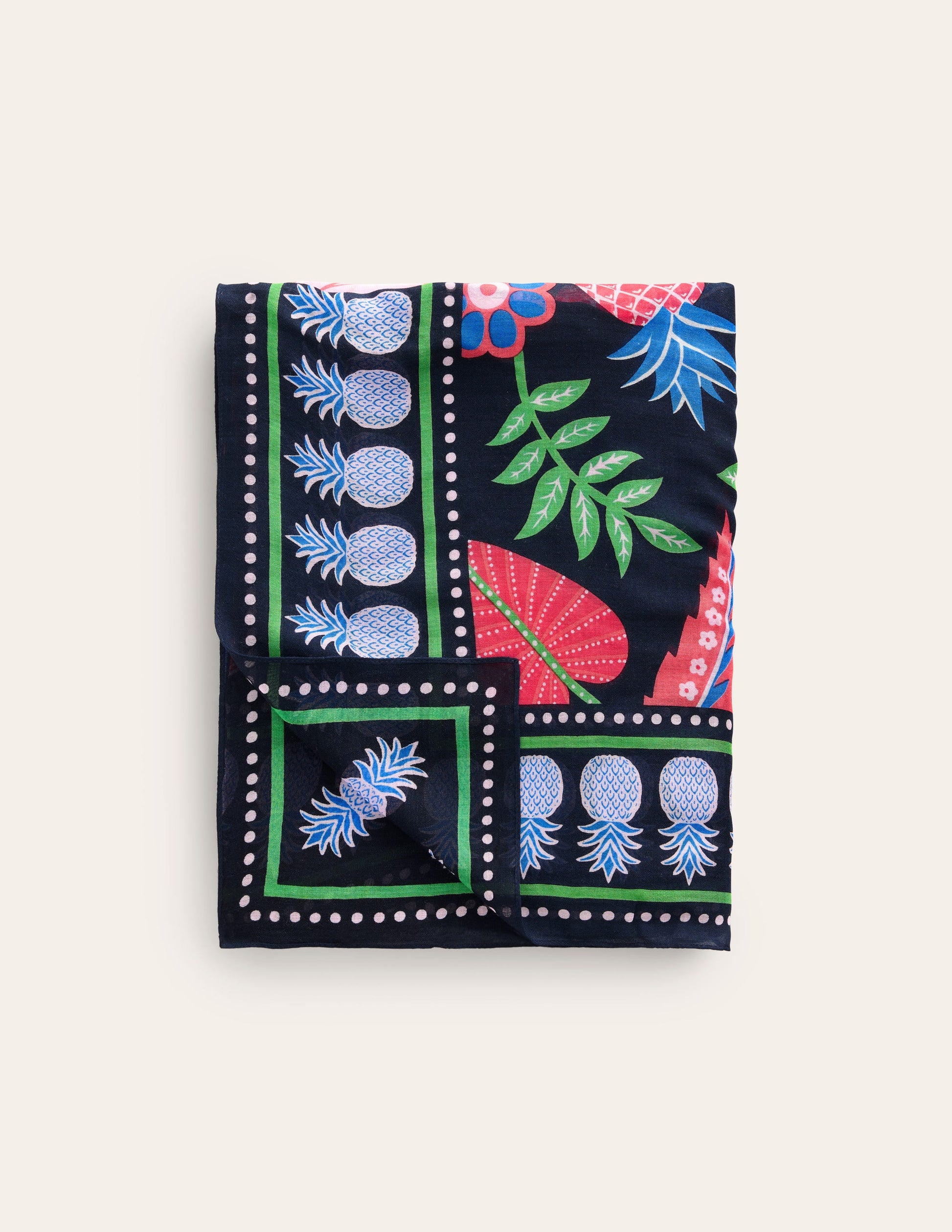 Foulard imprimé façon paréo-Multi, perroquet tropical-2