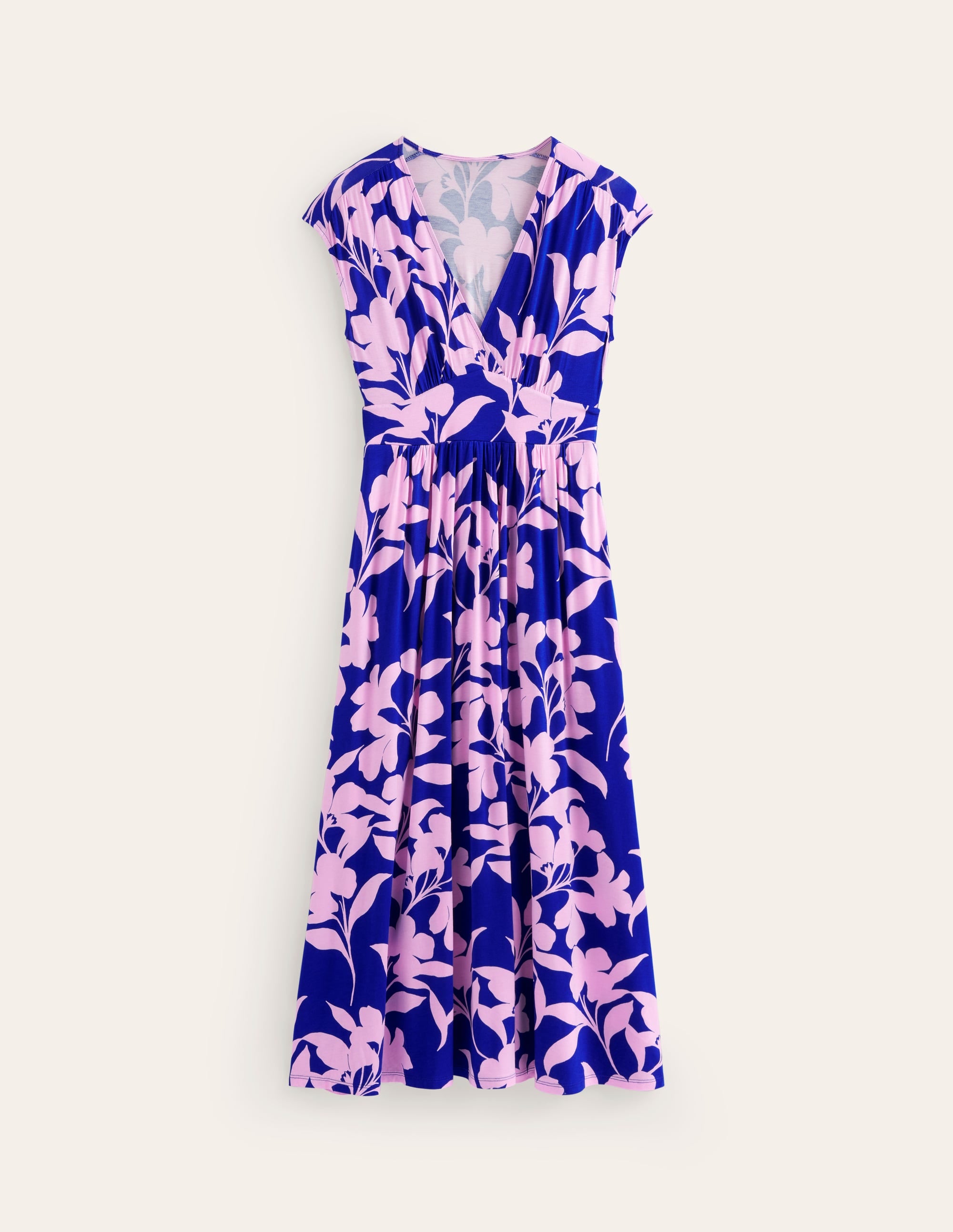 Vanessa Maxi-Wickelkleid aus Jersey-Süßer Flieder,  Blütensilhouette - Image 5