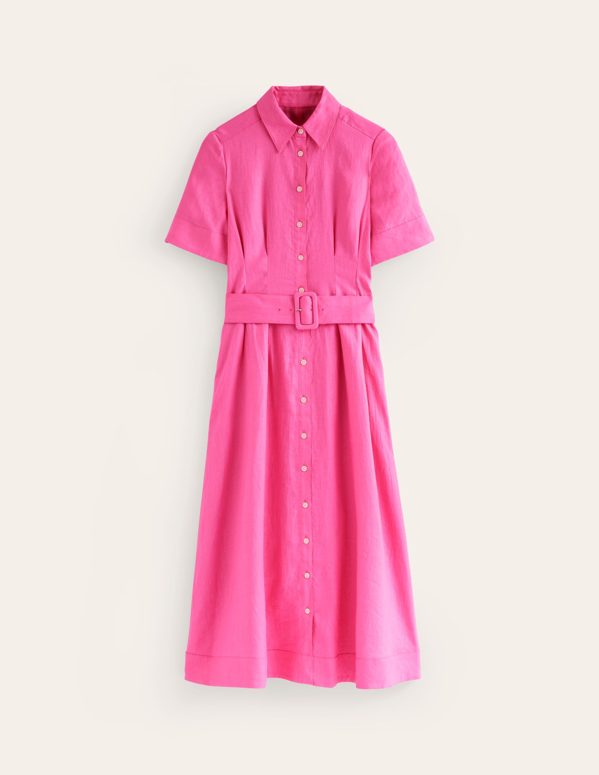 Louise Midi-Hemdblusenkleid aus Leinen-Beacon - Image 5