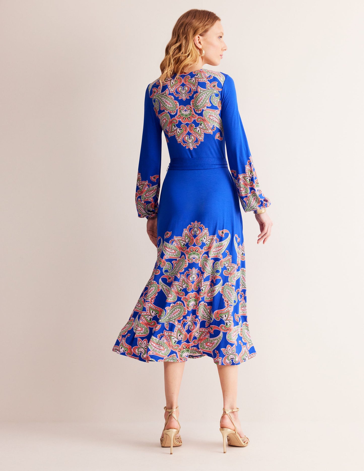 Jerseykleid mit Druckmotiv-Surf the Web, Paisley Wave