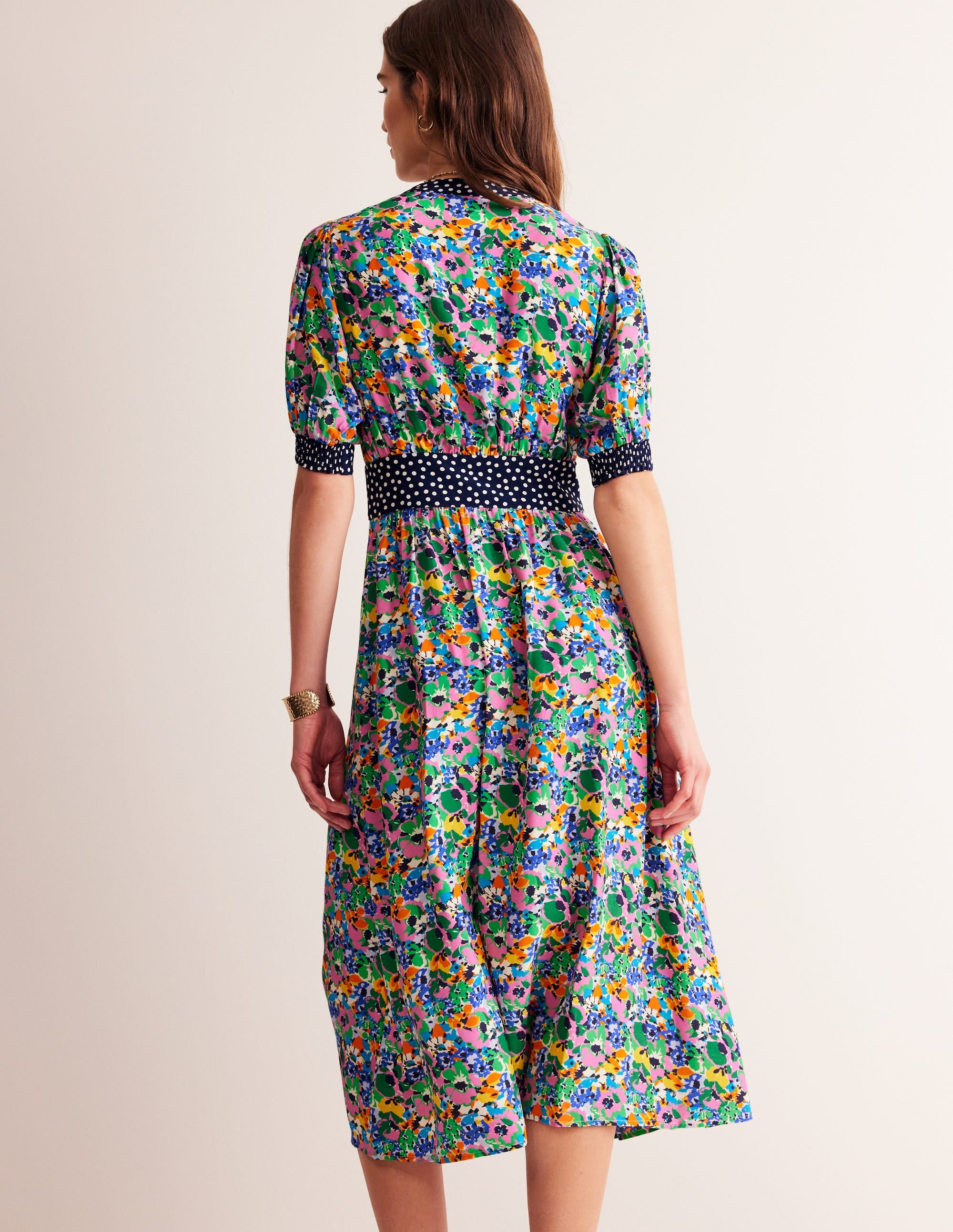 Elsa Midi-Teekleid-Beatnick Red/ Ivory - Image 3