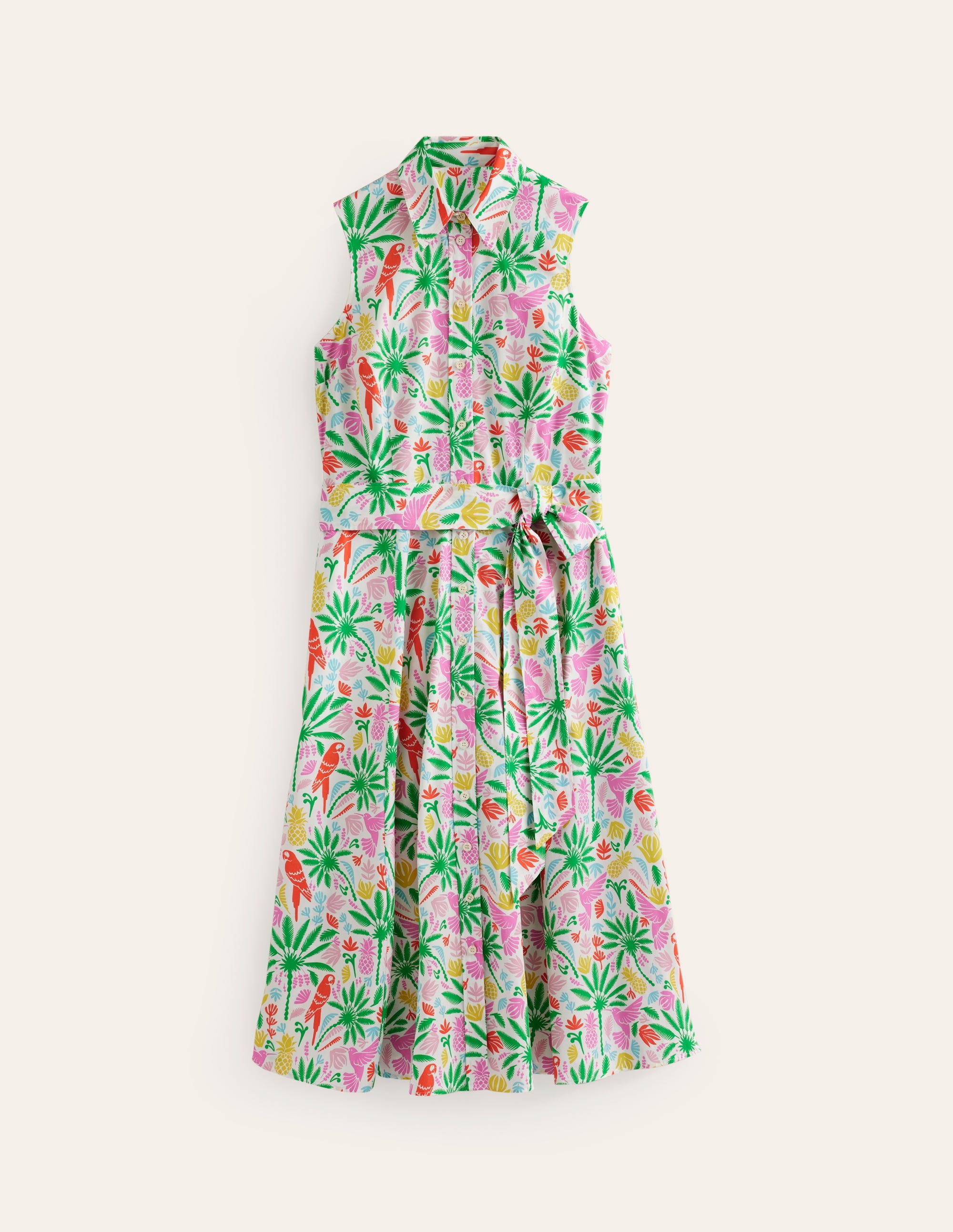 Robe-chemise Amy sans manches-Multi, paradis tropical - Image 6