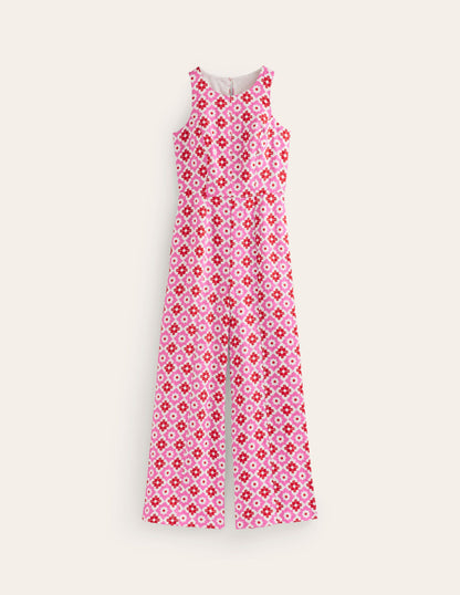 Carla Leinen-Jumpsuit-Beacon Gingham