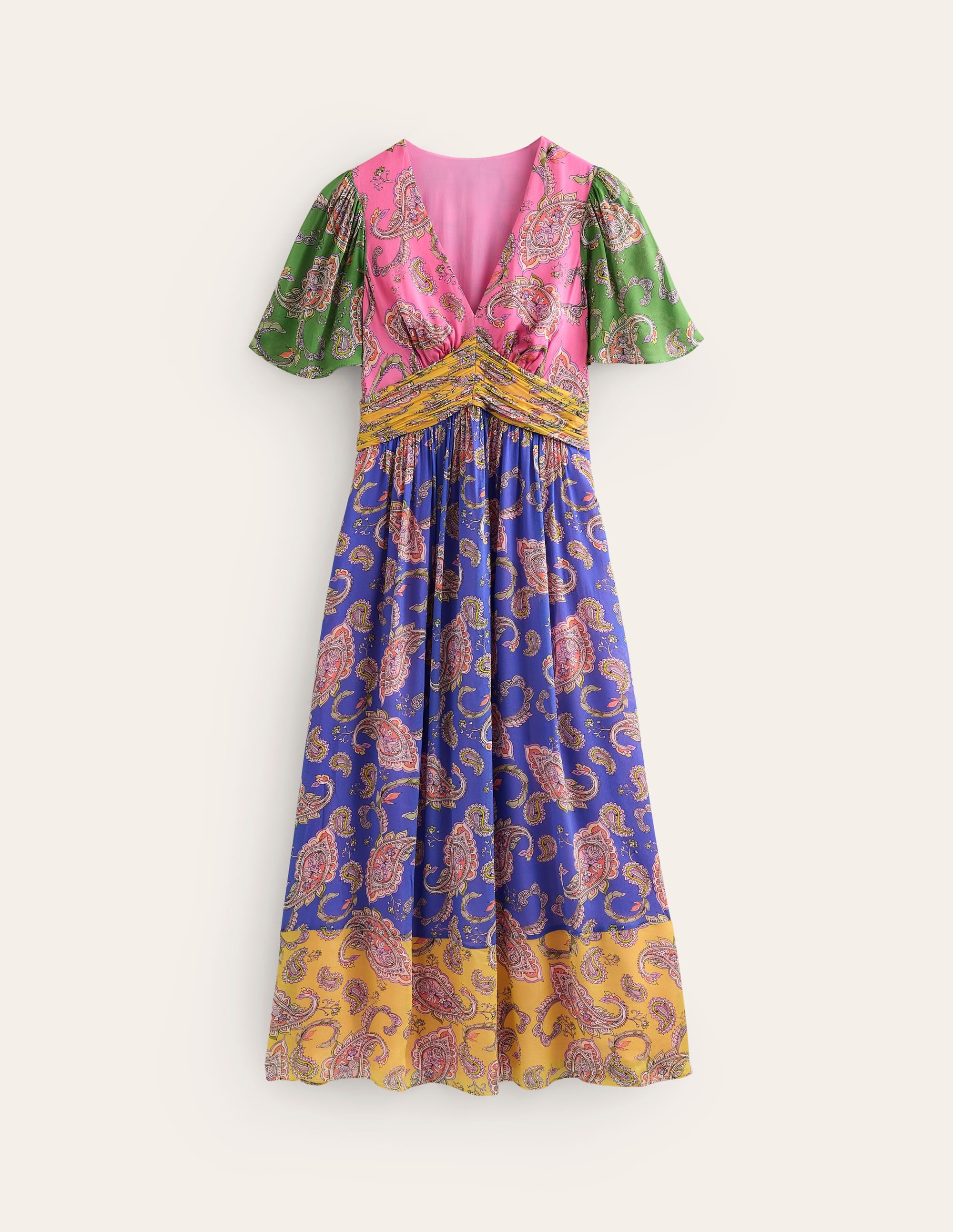 Empire-Maxikleid mit Raffung-Kaschmirrose, Wild Paisley - Image 6