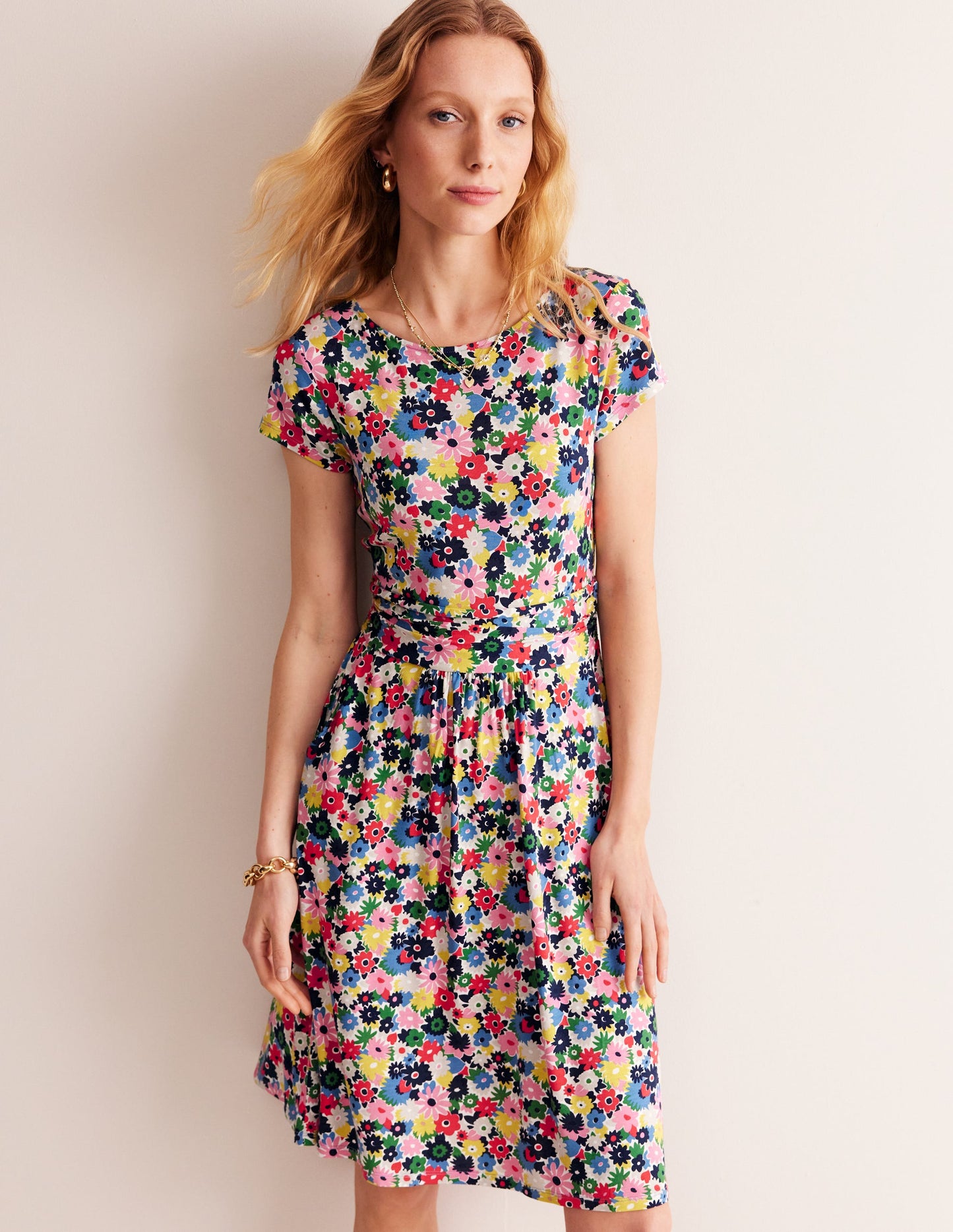 Amelie Jerseykleid-Bunt, Malkasten Blümchen