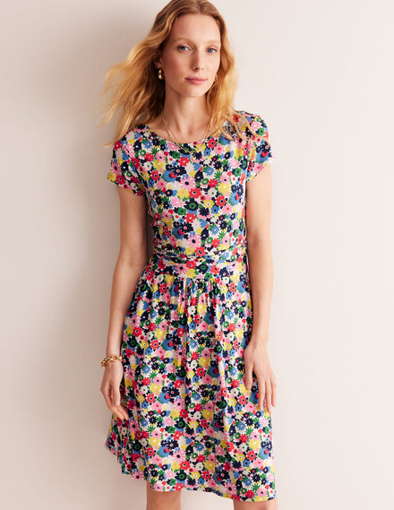 Amelie Jerseykleid-Bunt, Malkasten Blümchen