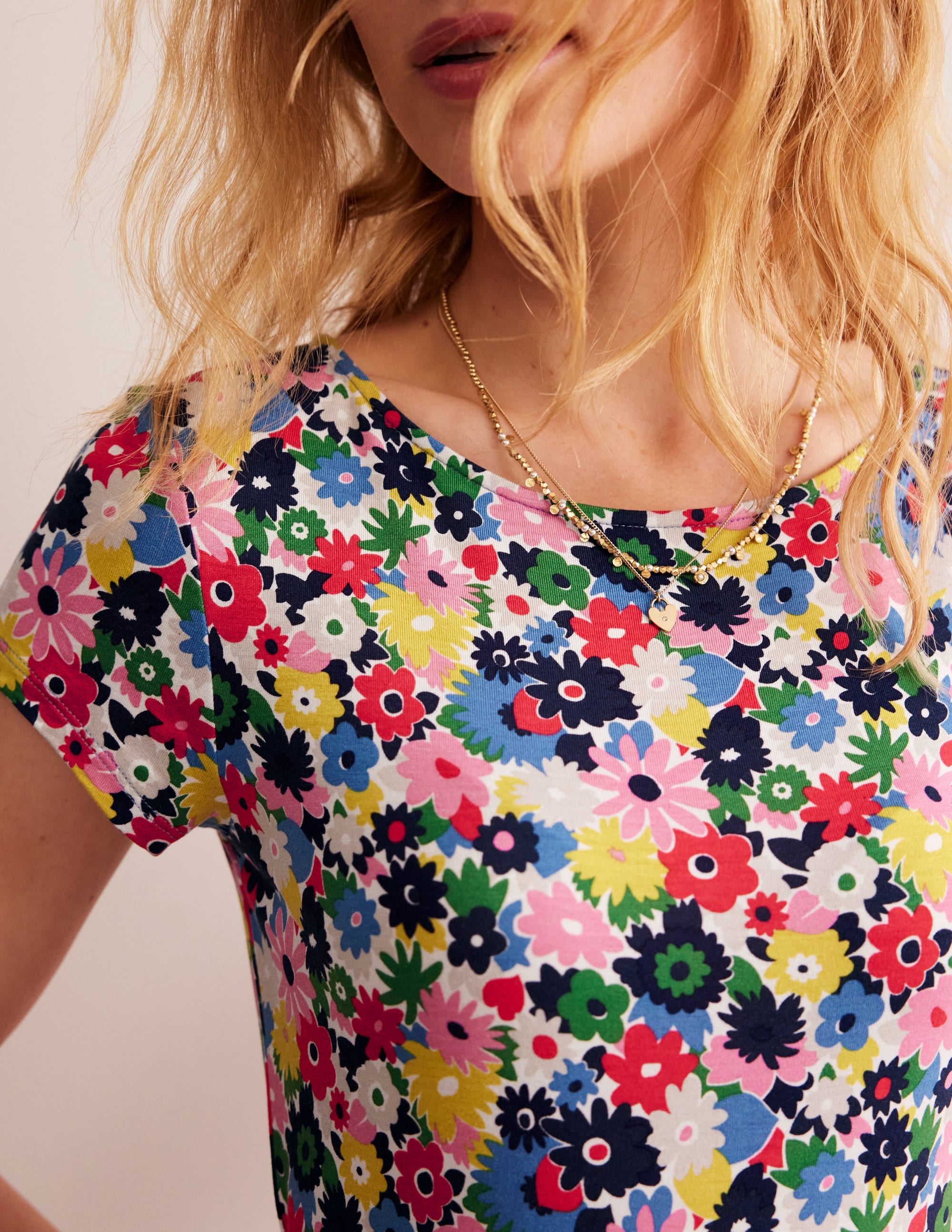 Amelie Jerseykleid-Bunt, Malkasten Blümchen - Image 2
