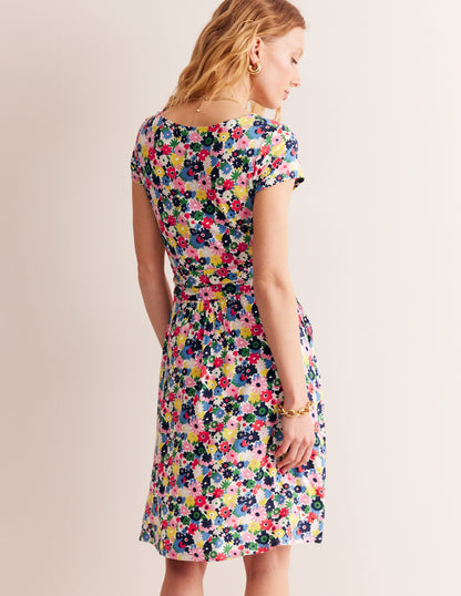 Amelie Jerseykleid-Bunt, Malkasten Blümchen-3