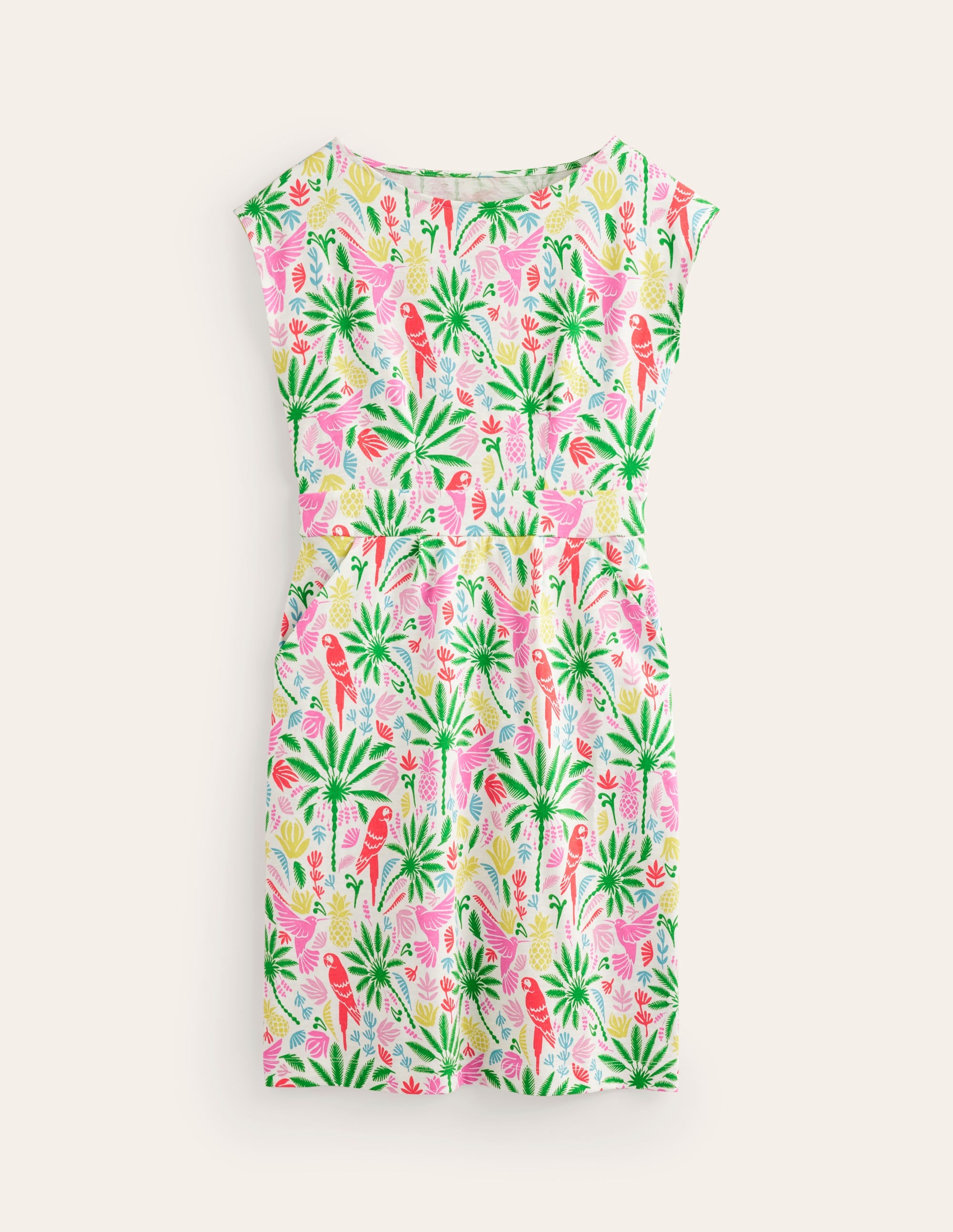 Florrie Jerseykleid-Bunt, Tropisches Paradies - Image 5