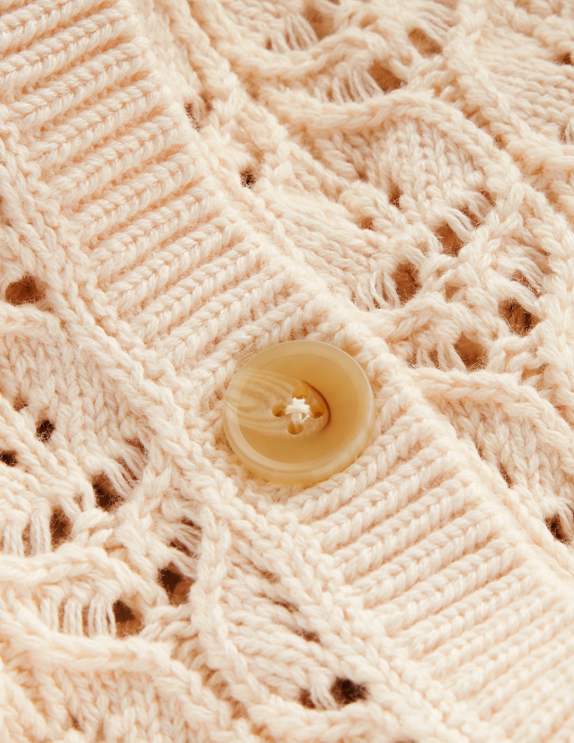 Gilet crocheté à manches courtes-Ivoire chaud - Image 6