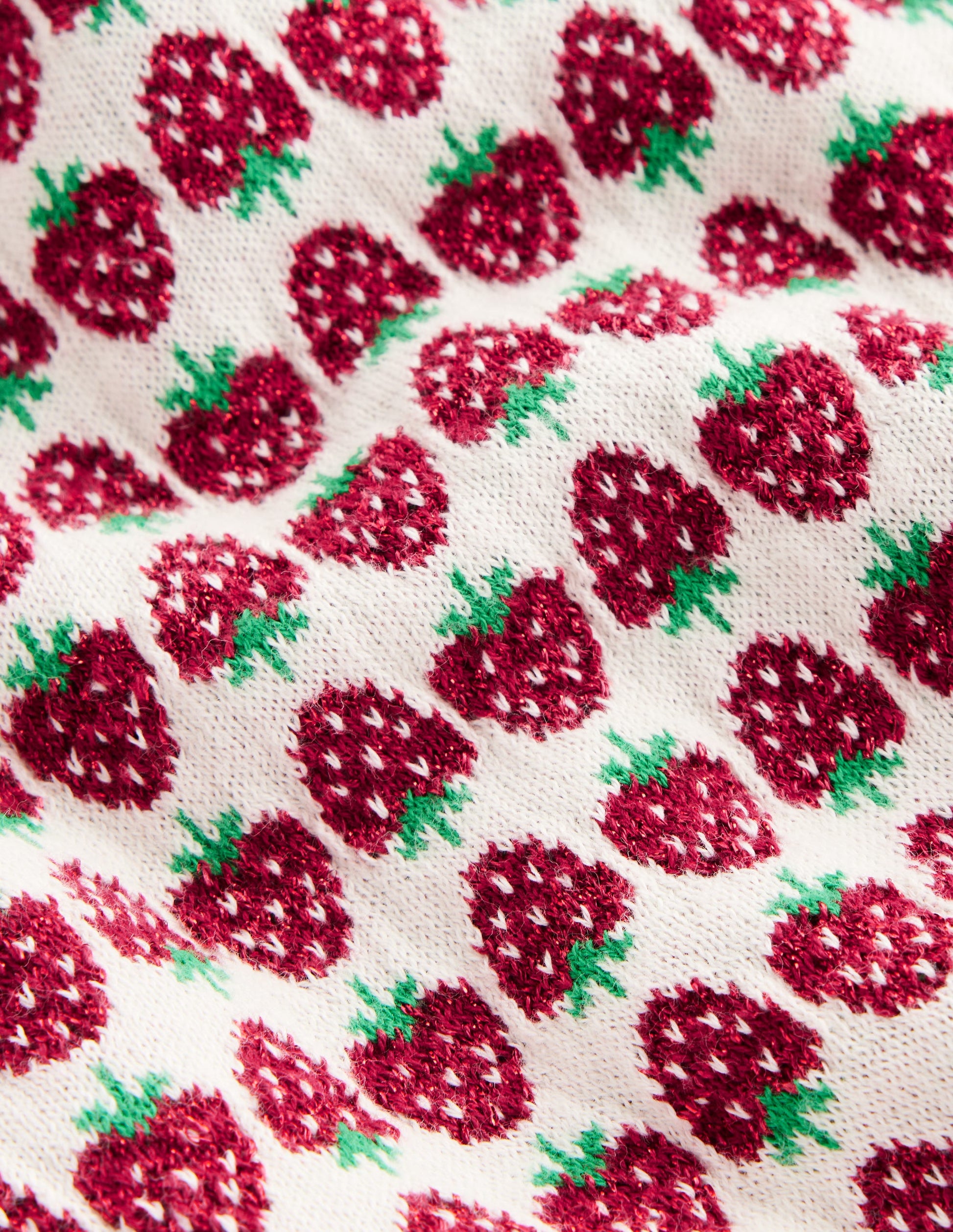 Sparkle Fair Isle Tank-Red Sparkle Strawberry-7