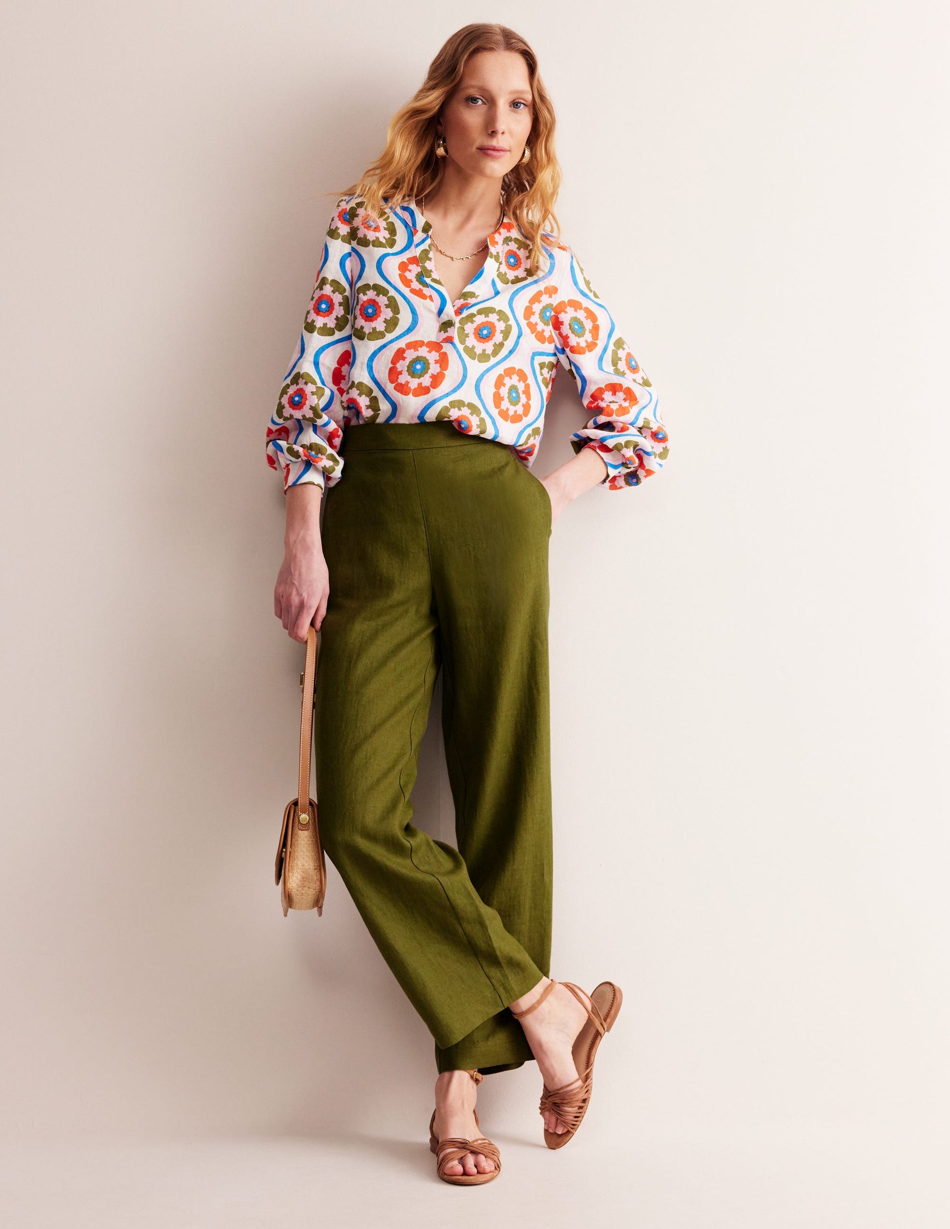 Hampstead Linen Trousers-Mayfly-1