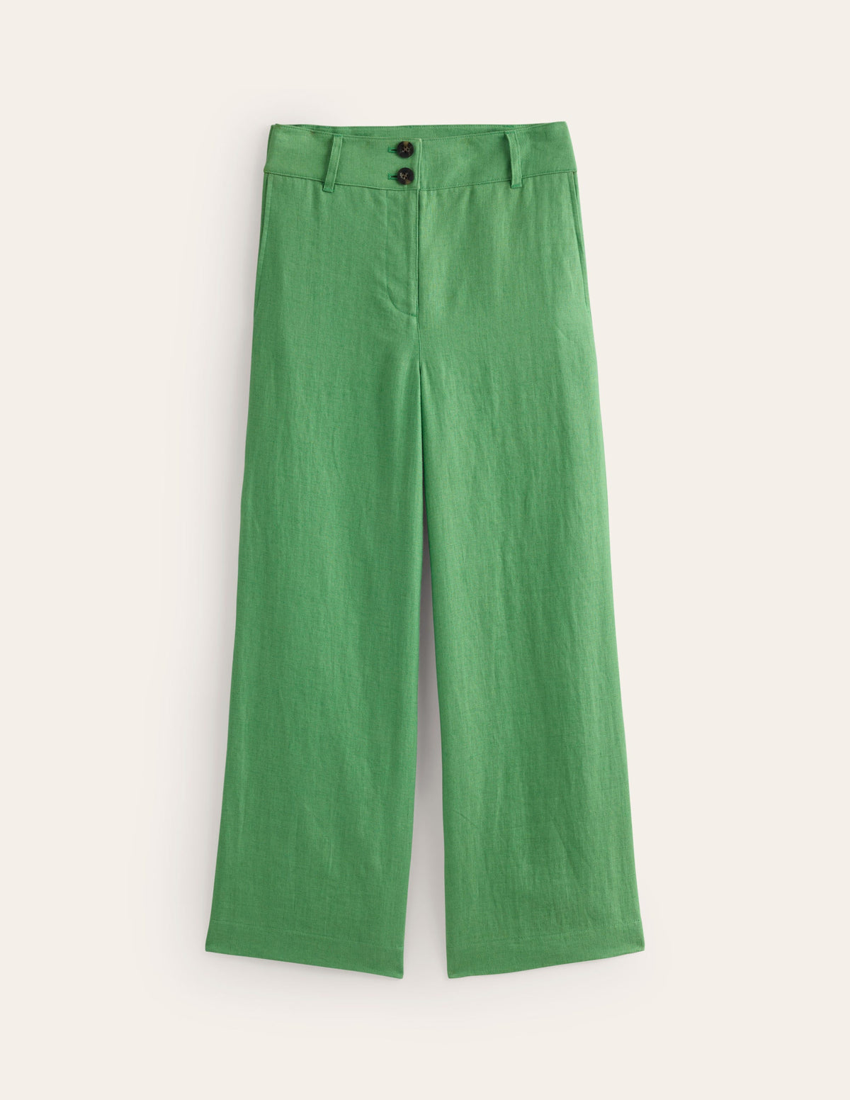 Westbourne Verkürzte Leinenhose-Grün - Image 5