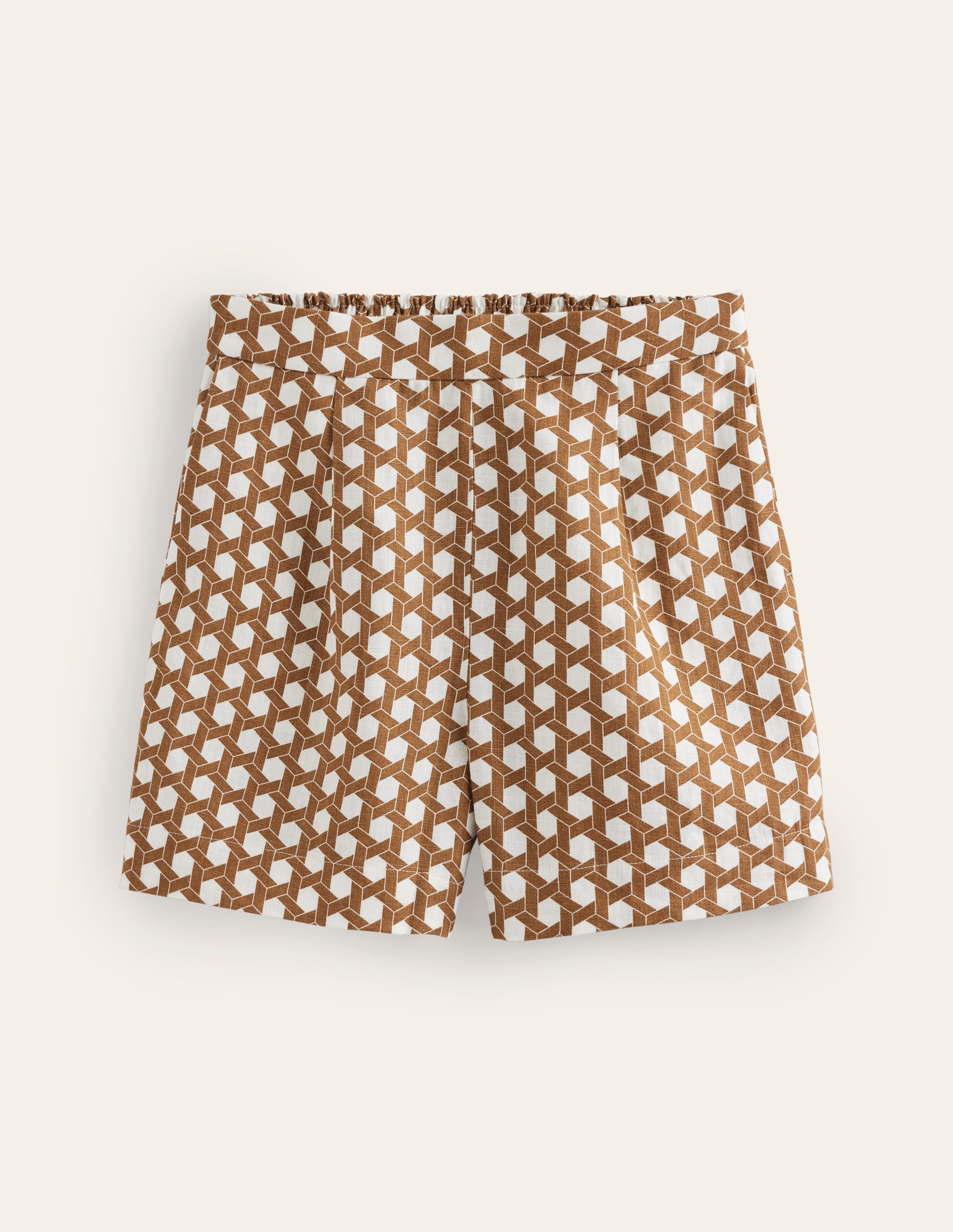 Hampstead Leinenshorts-Gummi, Wabe Geo - Image 5