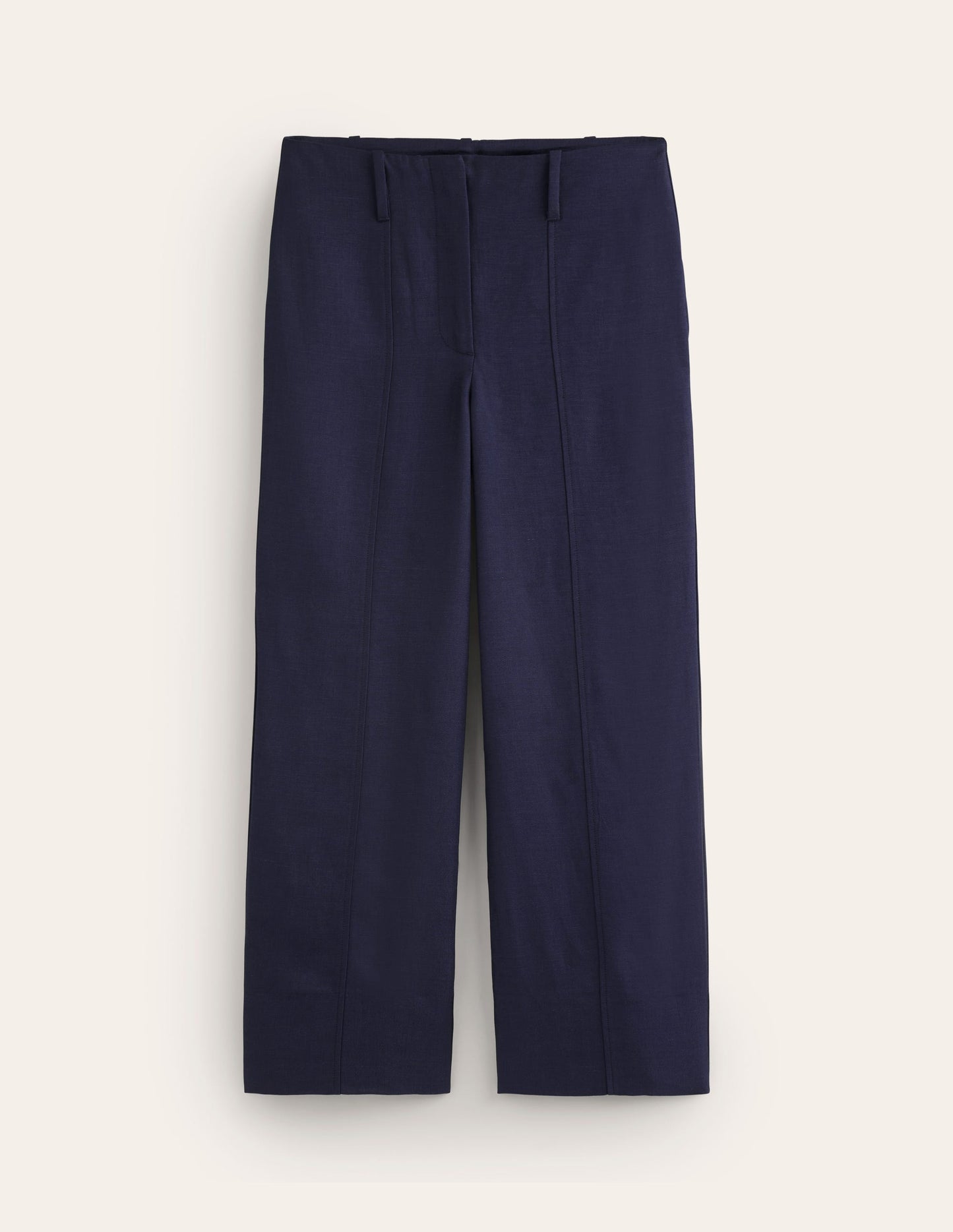 Verkürzte Twill-Hose-Marineblau