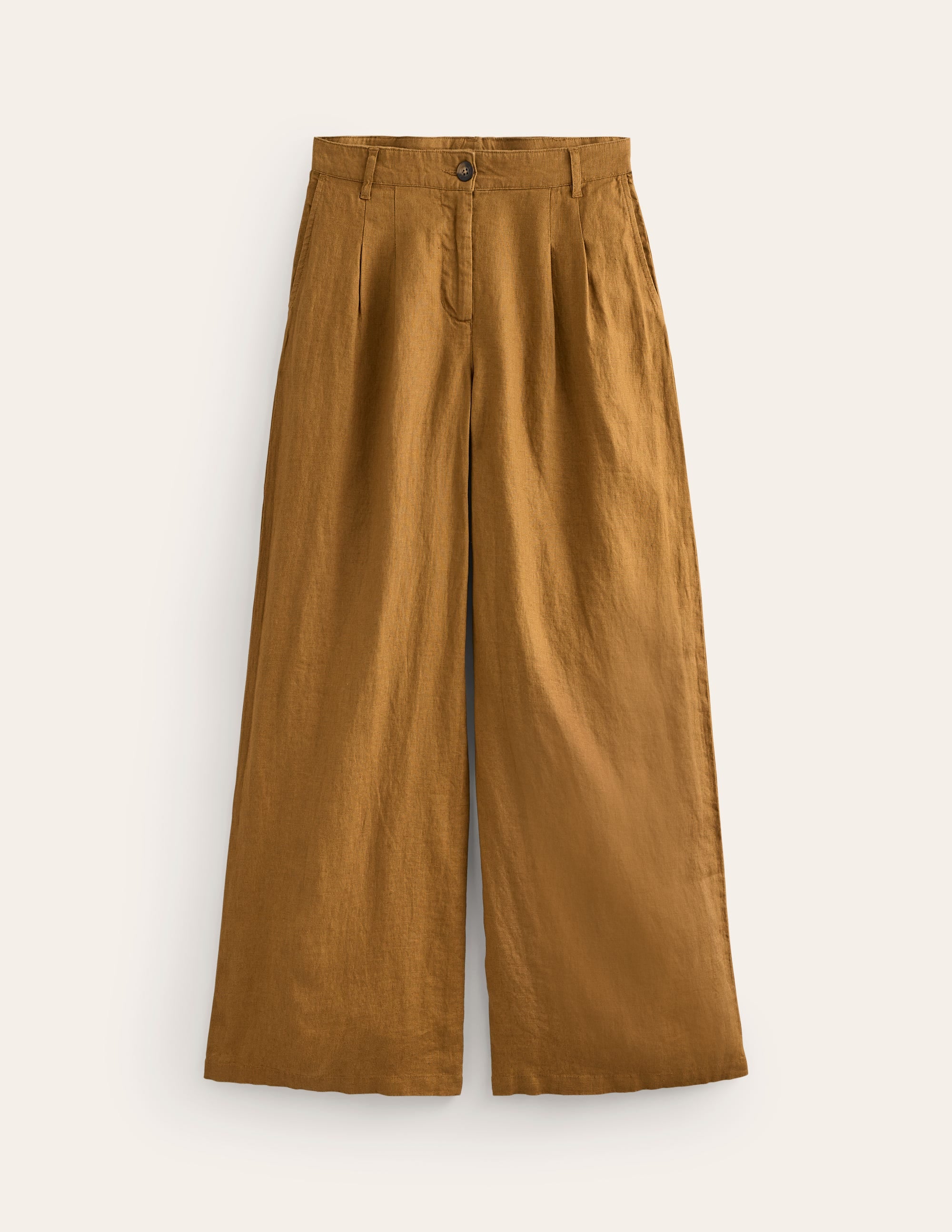 Regent Plissierte Leinenhose-Black - Image 7