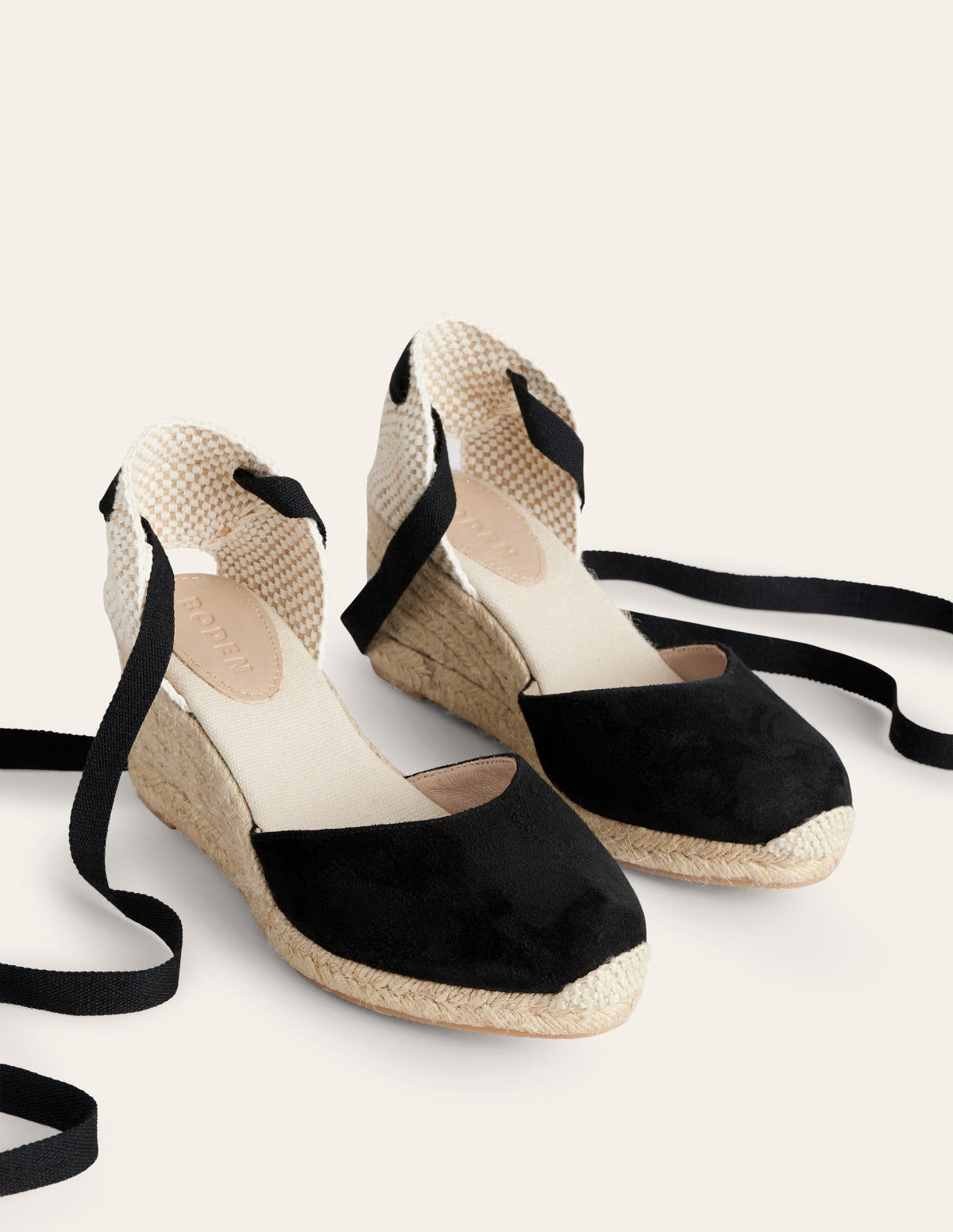 Cassie Espadrilles mit Keilabsatz-Schwarz - Image 3