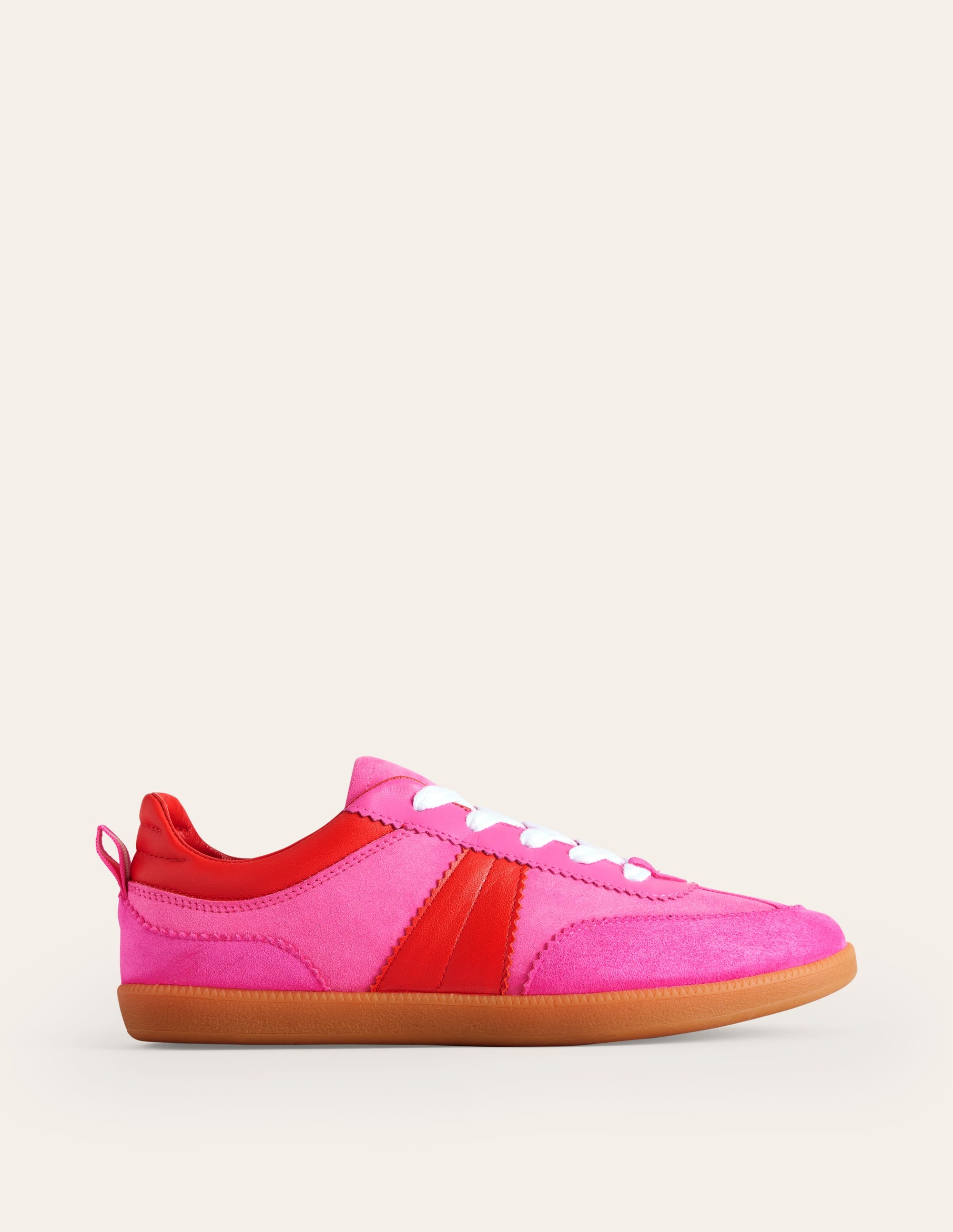 Erin Retro-Tennisschuhe-Rosa Blockfarben - Image 2