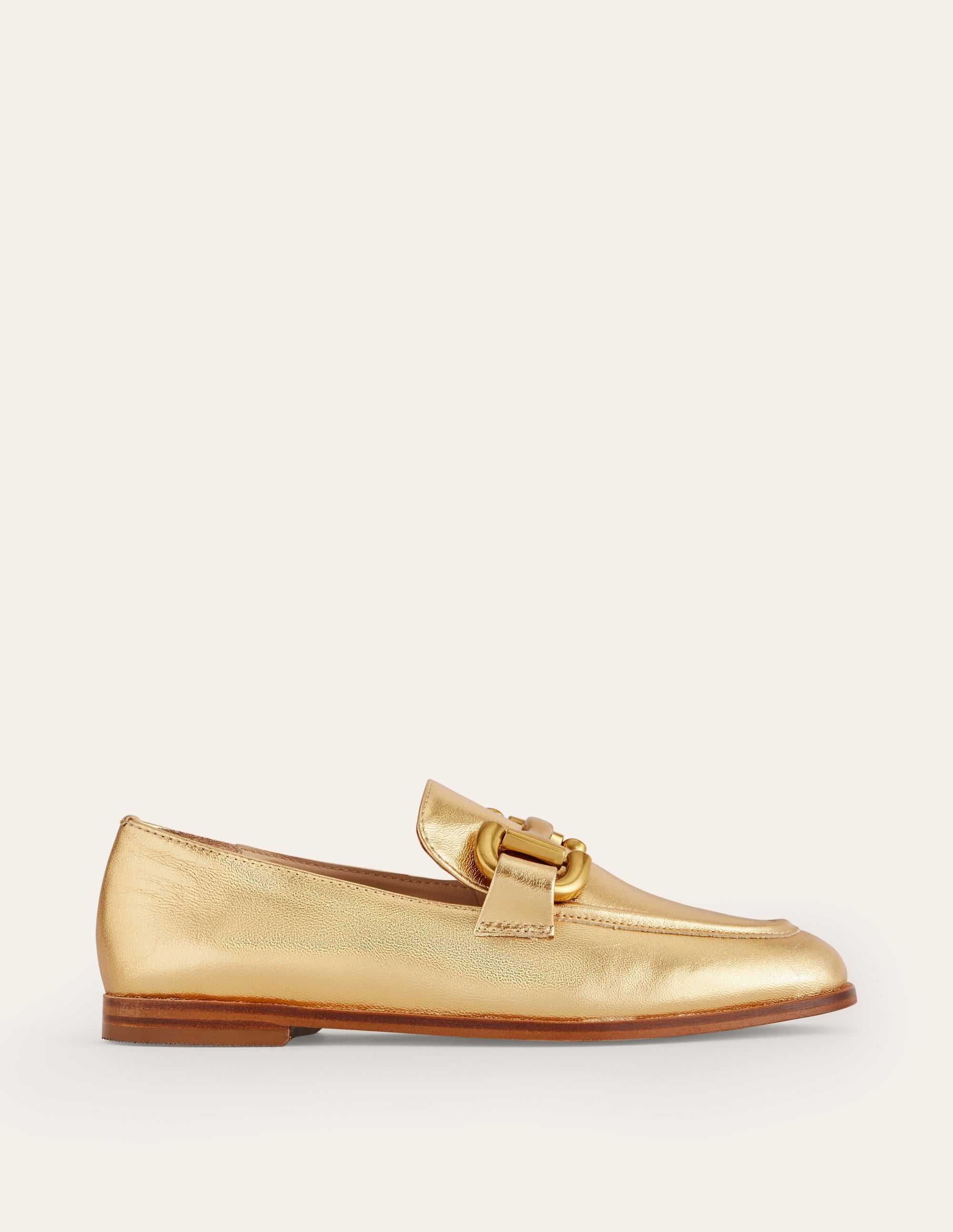 Iris Loafer mit Trensendetail-Gold Leder - Image 2