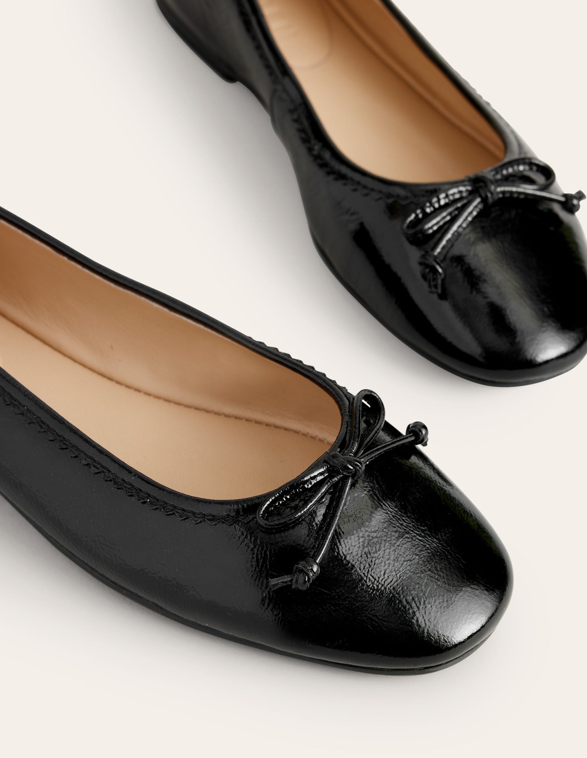 Ballerines Kitty à semelle souple-Noir verni-4