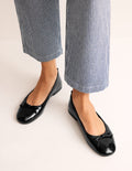 Ballerines Kitty à semelle souple-Noir verni