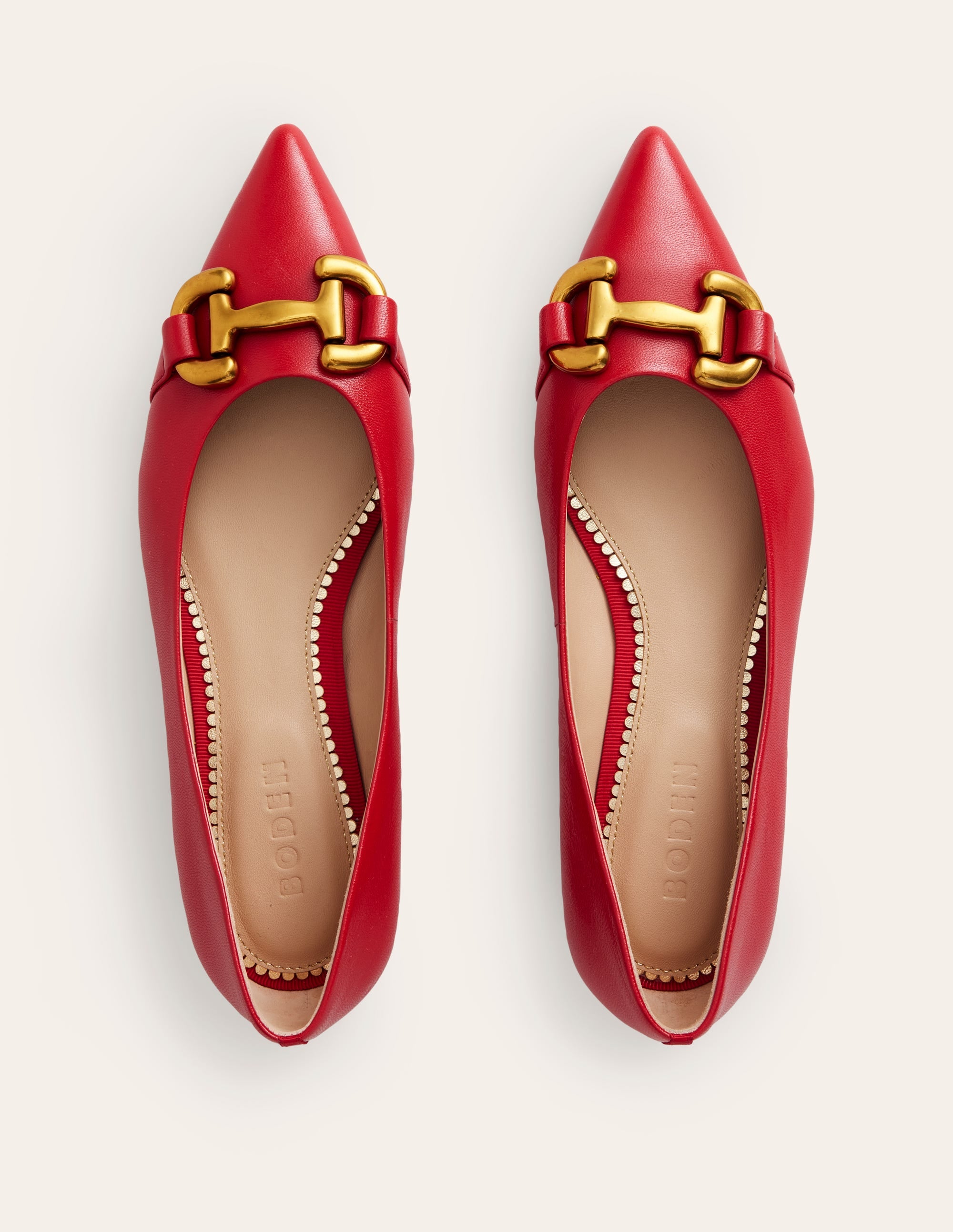 Ballerines Iris à mors-Cuir rouge vernissé - Image 5