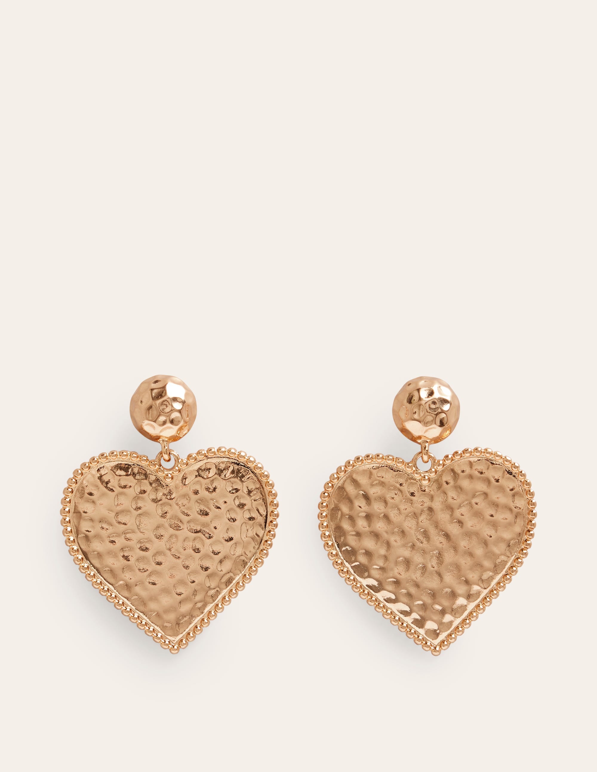 Statement-Ohrringe mit Herz-Gold - Image 2