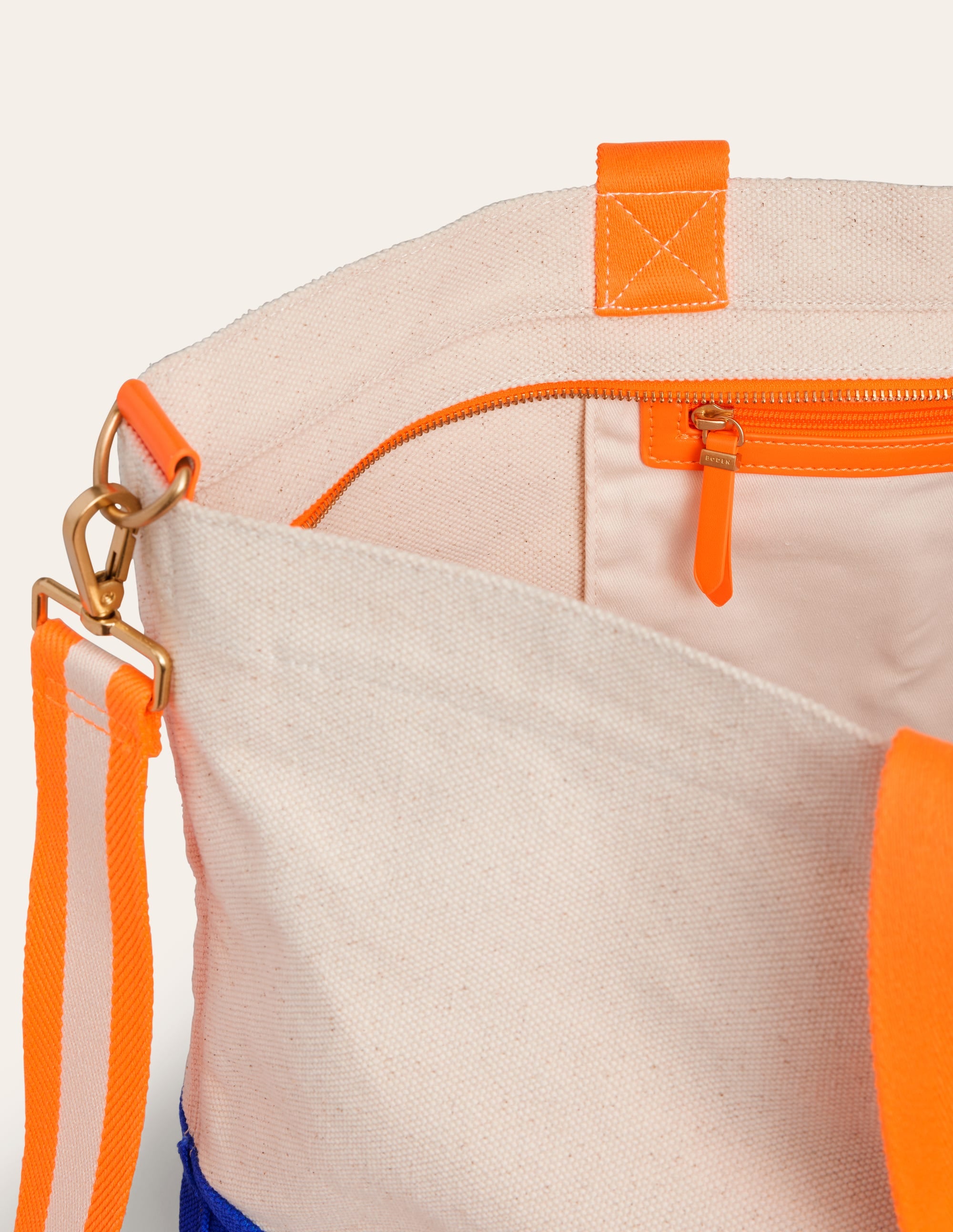 Weekender aus Canvas-Neutral/Blau - Image 4